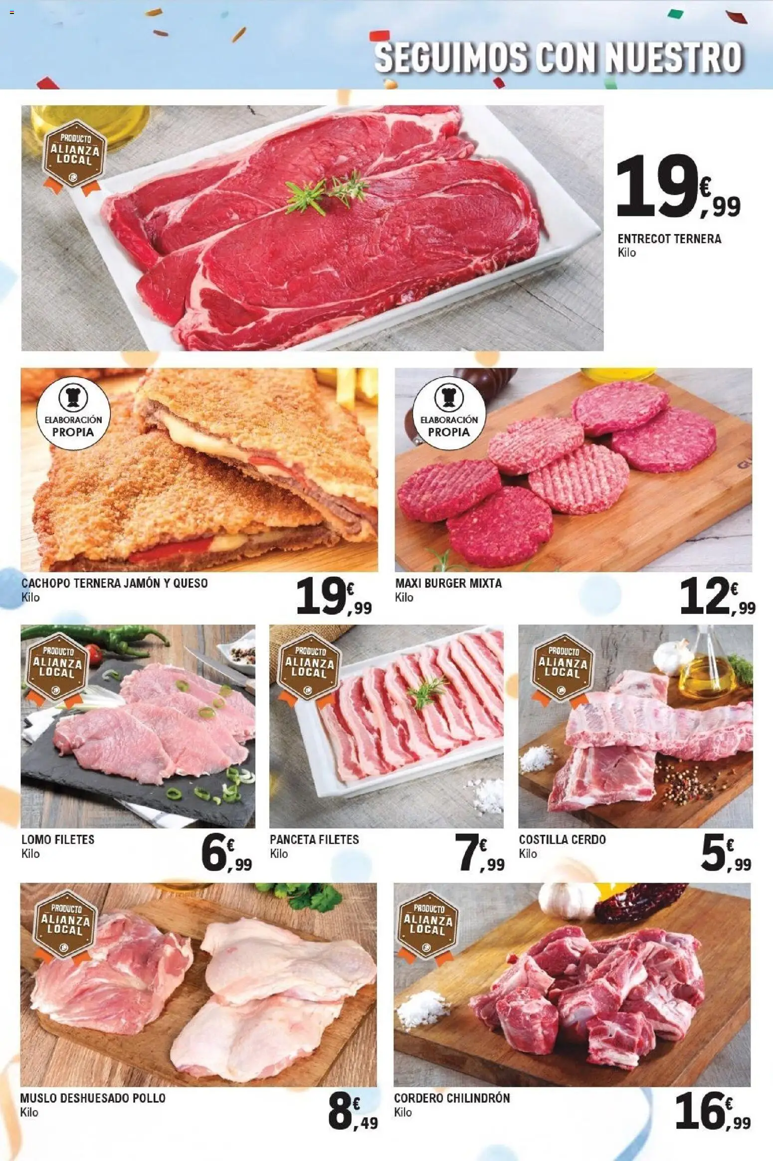 E.Leclerc Aniversario │ válido desde el 29/07/2026 | Página: 14 | Productos: Queso, Ηλεκτρικός φούρνος, Cerdo, Φίλτρο καφέ