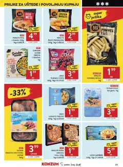 MINUTE POMMES FRITES, 1kg - Pregled kataloga iz trgovine Konzum, vrijedi od 27.05.2026 | Stranica: 23