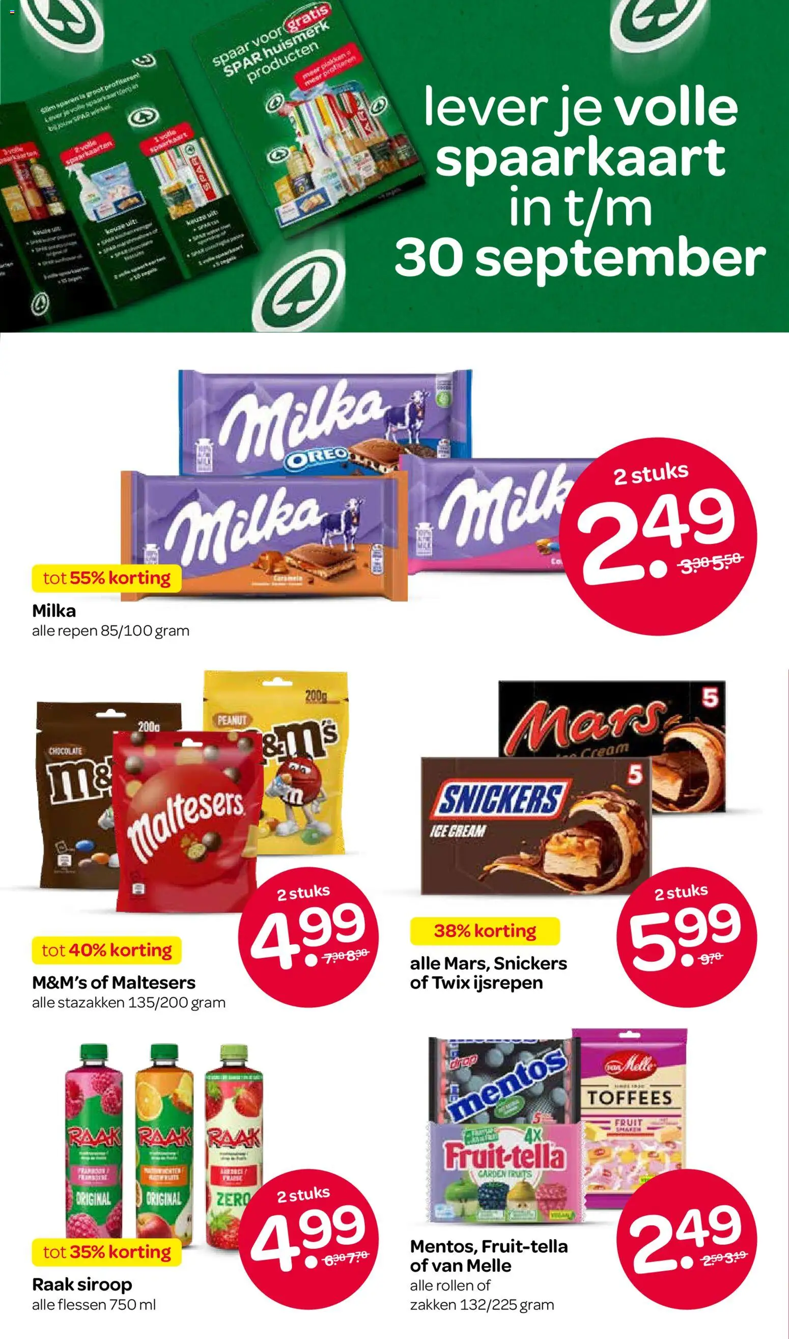 {H1} | Pagina: 13 | Producten: Melk, Twix, Snickers, Siroop