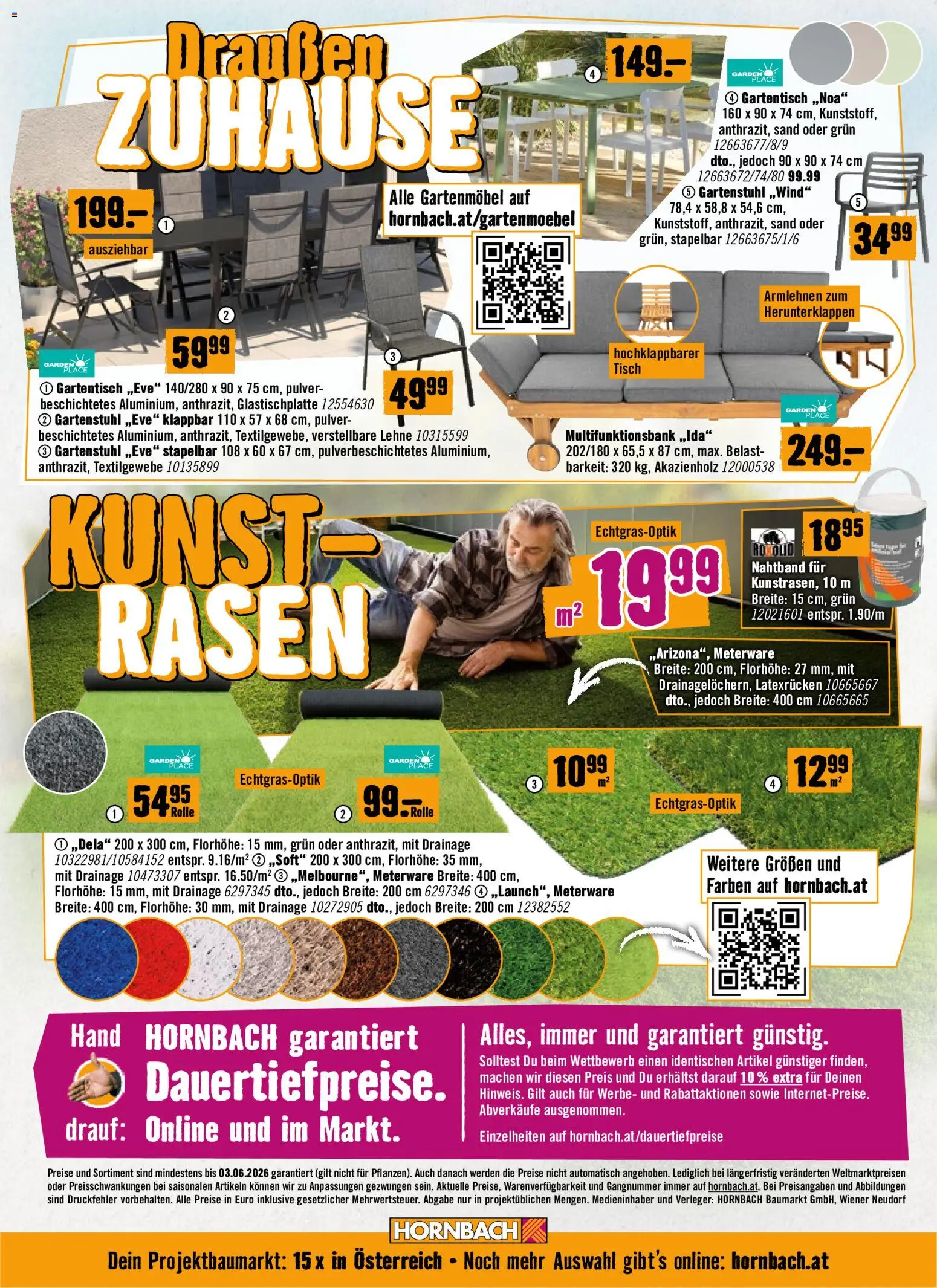 Hornbach Garten gültig ab 06.05.2026 | Seite: 4 | Produkte: Tisch, Gartenmöbel