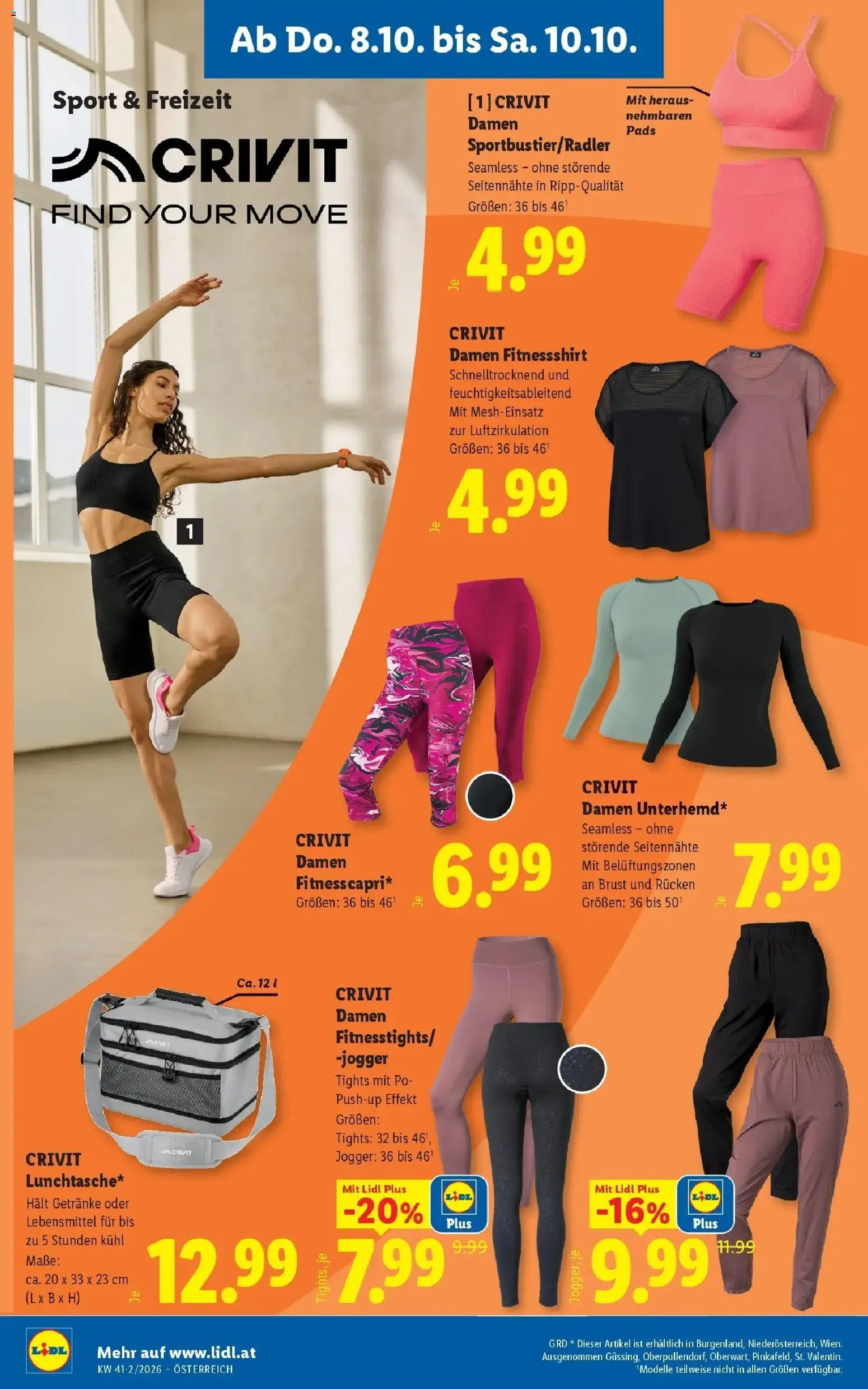 Lidl Flugblatt - Wien ab 04.10.2026 - Angebote ab donnerstag | Seite: 24 | Produkte: Leggings, Getränke, Lebensmittel