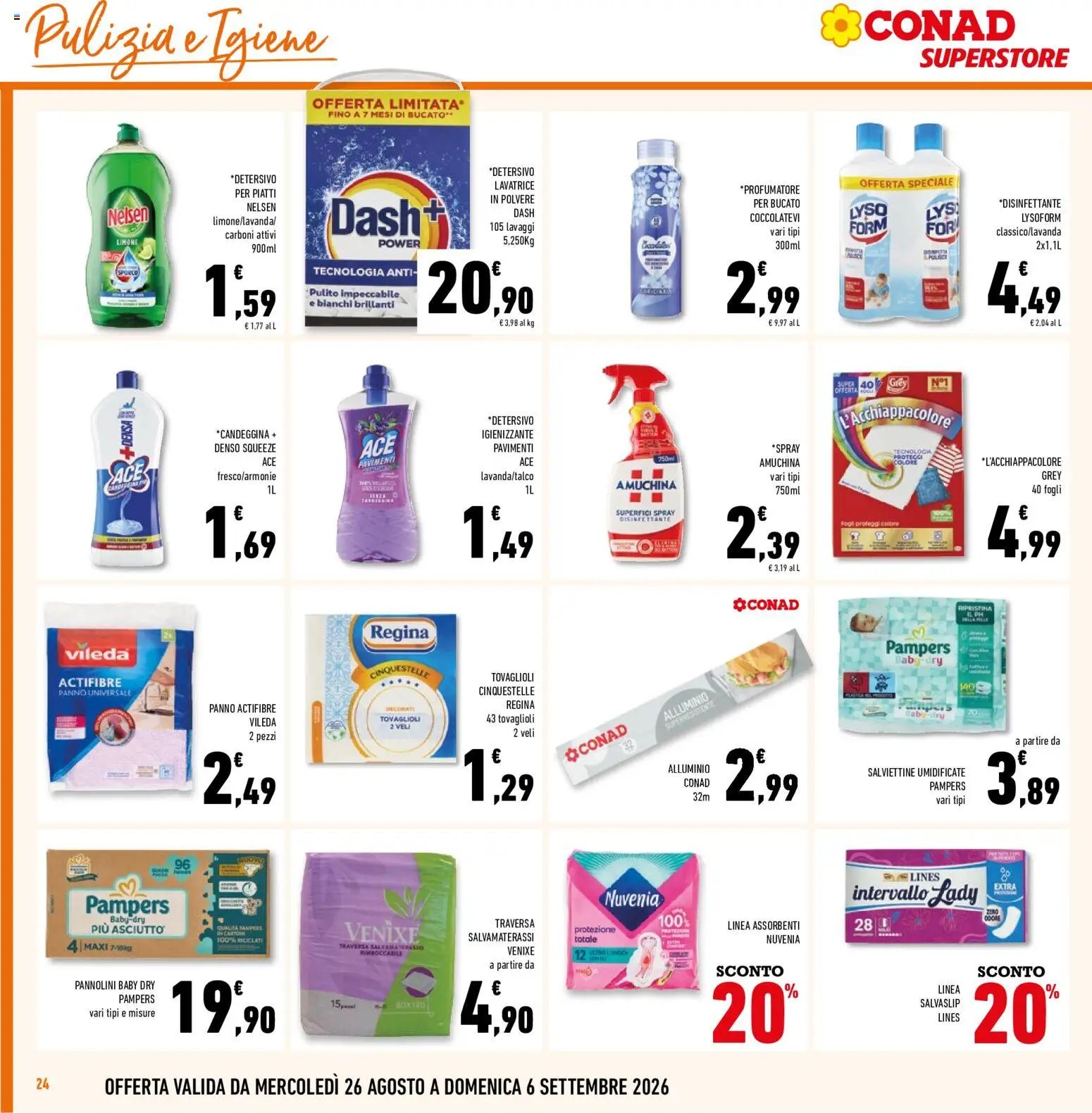Volantino Conad del 26/08/2026 | Pagina: 24