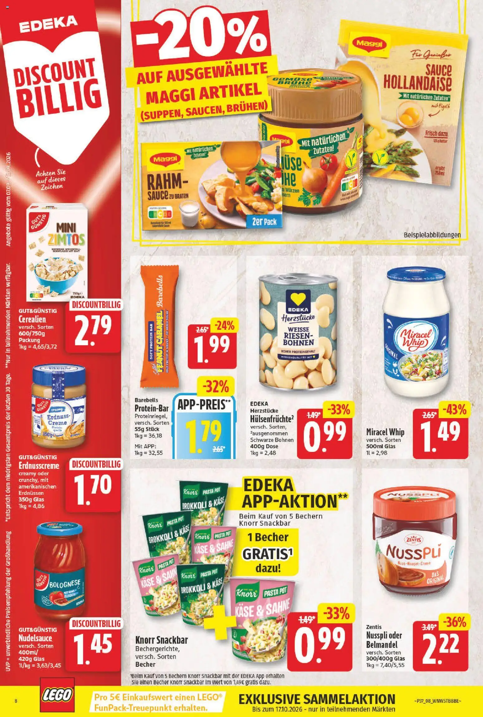 NP Discount Prospekt – gültig ab 07.09.2026 | Seite: 9 | Produkte: Knorr, Creme, Pasta, Sahne