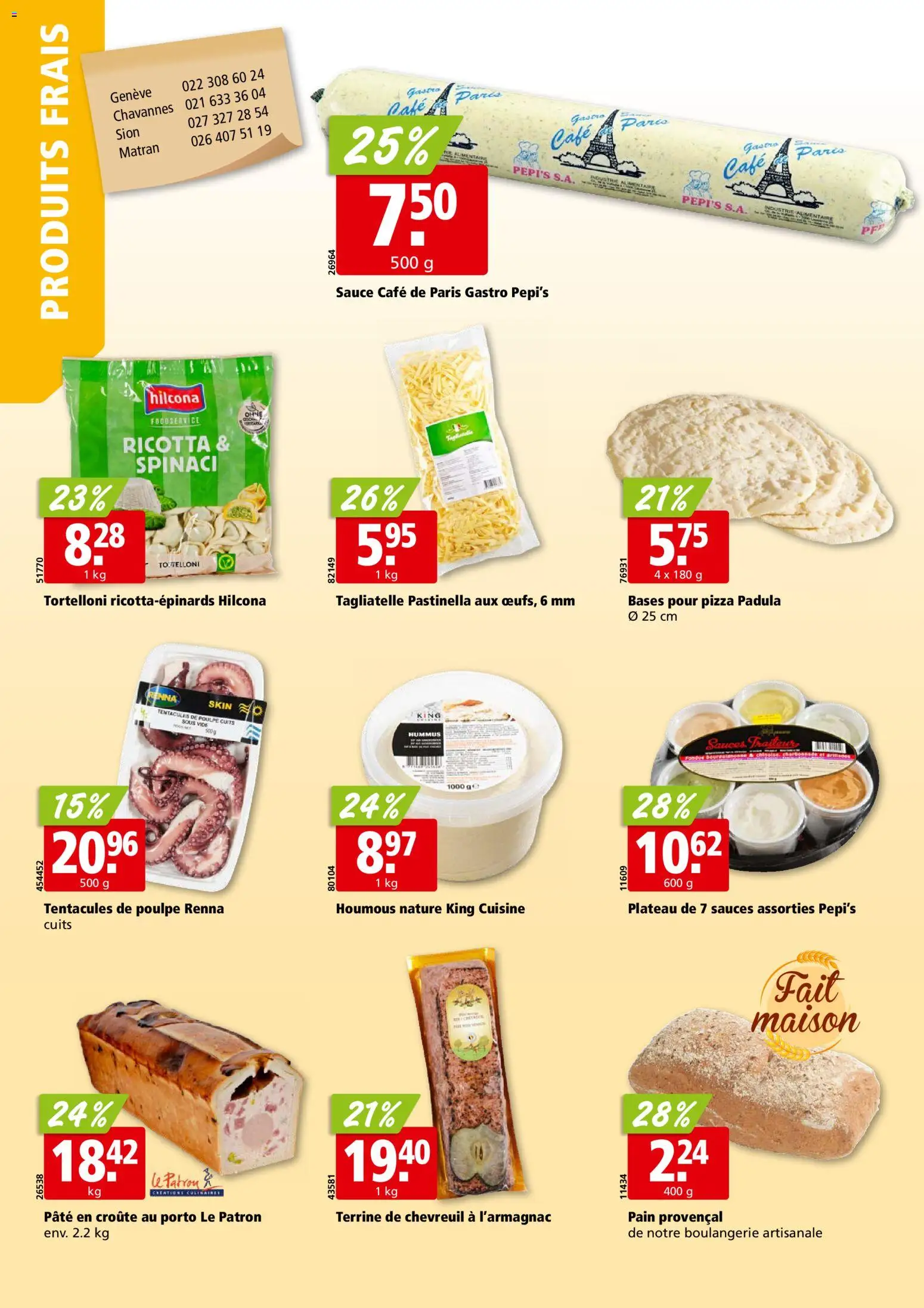 Aligro aktionen Chavannes, Matran, Genève, Sion – gültig ab 07.09.2026 | Seite: 12 | Produkte: Pizza, Ricotta