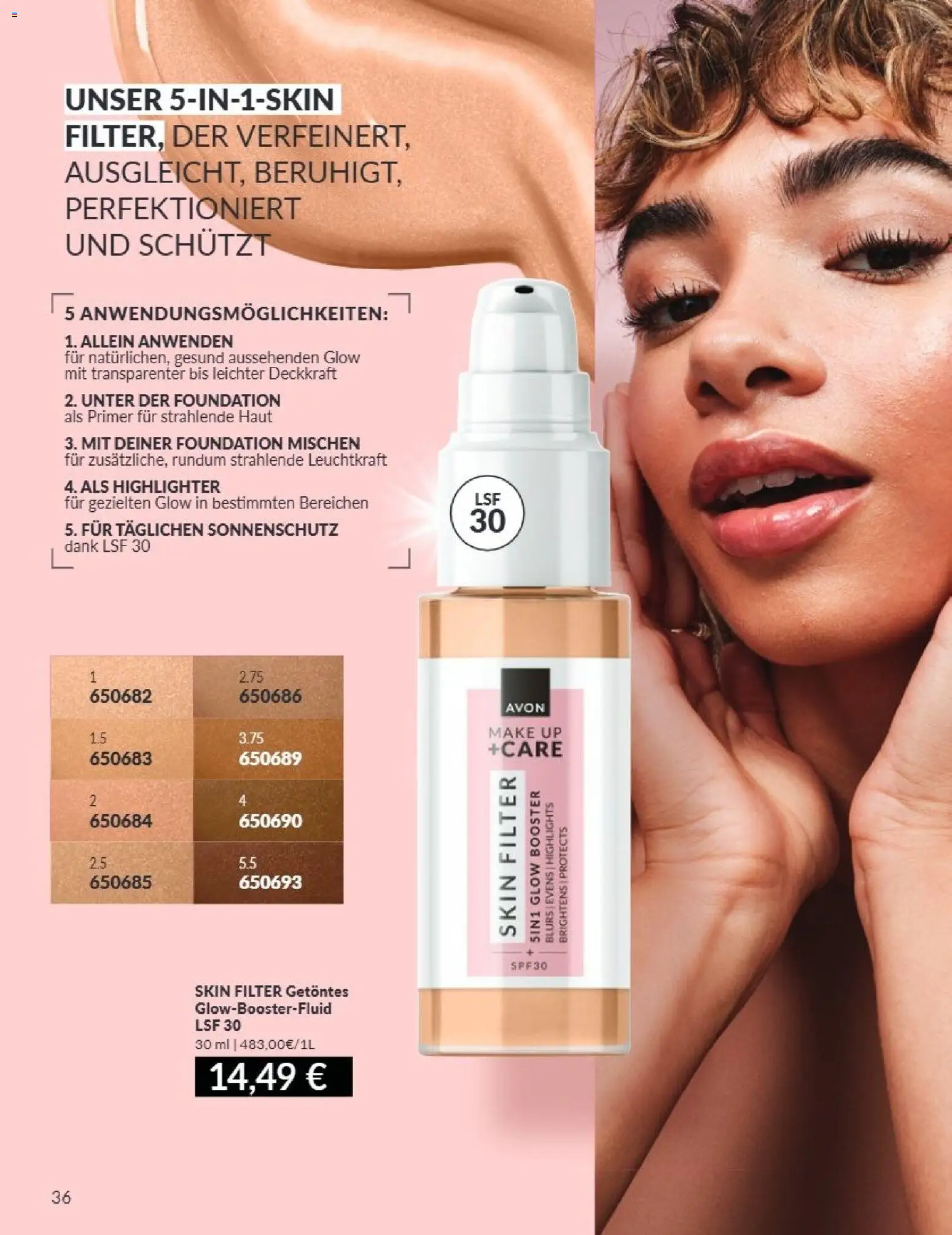AVON Katalog September 2026 – gültig ab 01.09.2026 | Seite: 32 | Produkte: Foundation, Highlighter, Primer