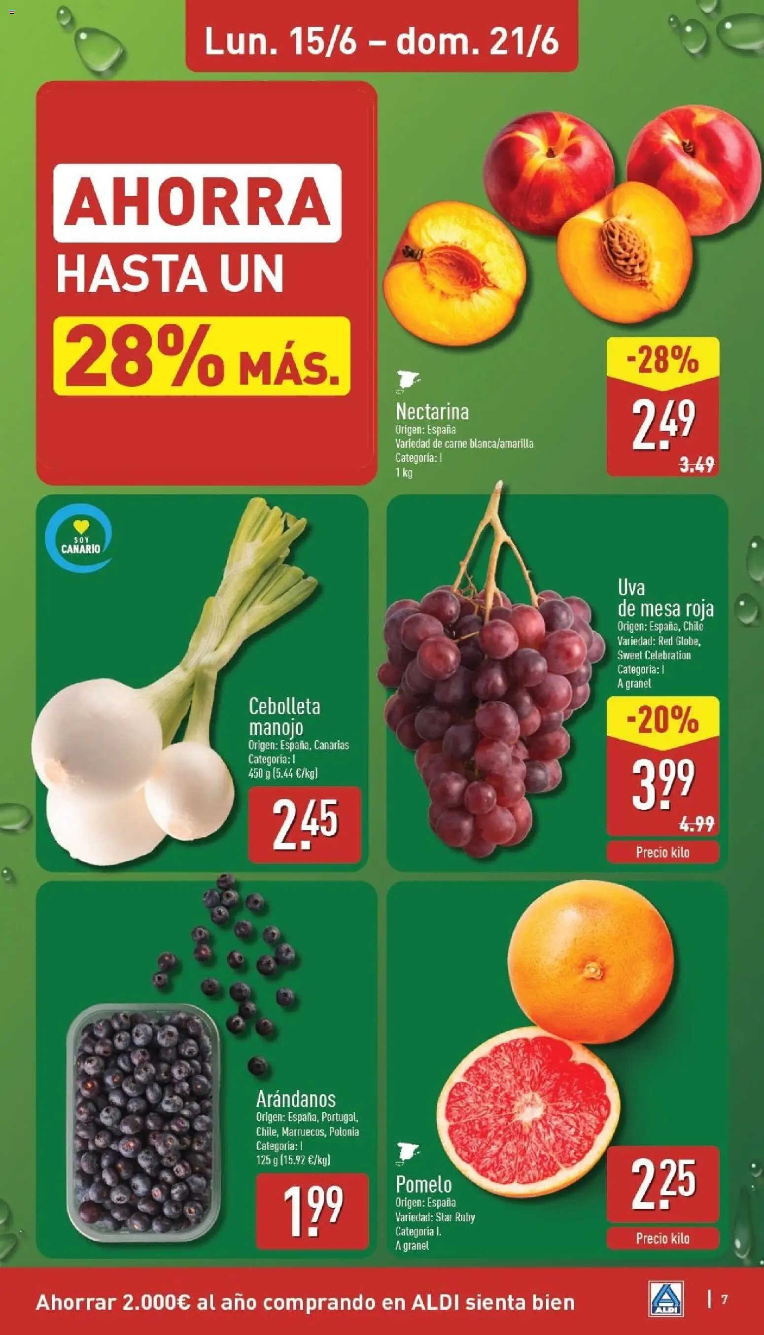 Aldi folleto Canarias │ válido desde el 15.06.2026 | Página: 7 | Productos: Mesa