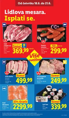 Sveža slanina, Narezana, sa kožom - pregled Lidl kataloga - važi od 18.06.2026 | Strana: 19