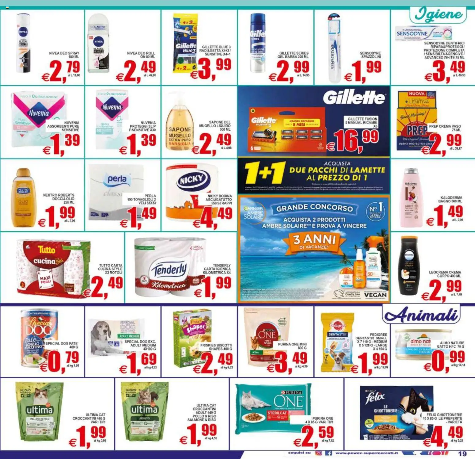 Volantino Pewex del 22/07/2026 | Pagina: 19 | Prodotti: Carta igienica, Proteggi slip, Slip, Tacchino