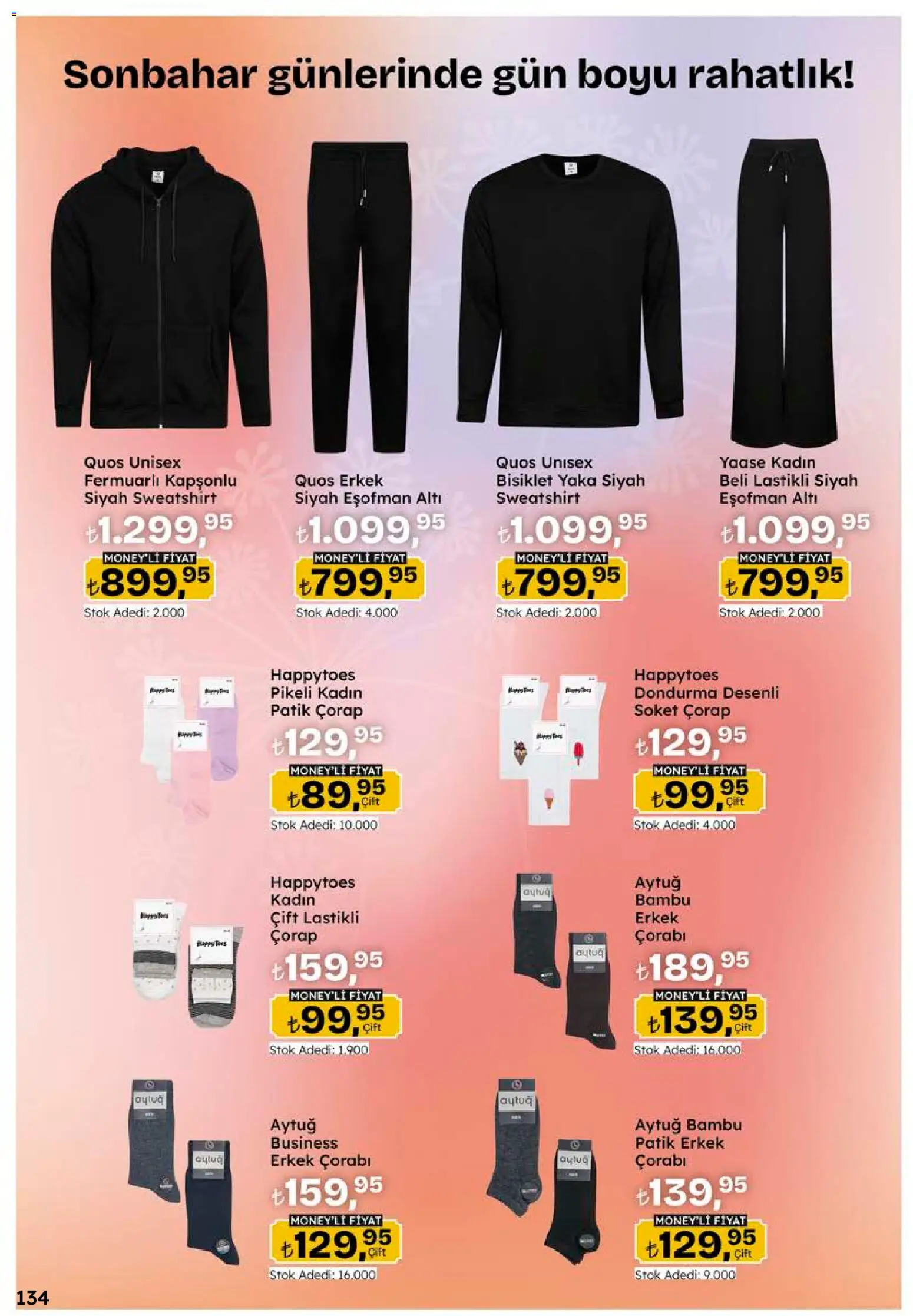 Migros Katalog - 5M Migroskop Dijital - 05 Ekim 2026 tarihinden itibaren geçerlidir | Sayfa: 134 | Ürünler: Çorap, Dondurma
