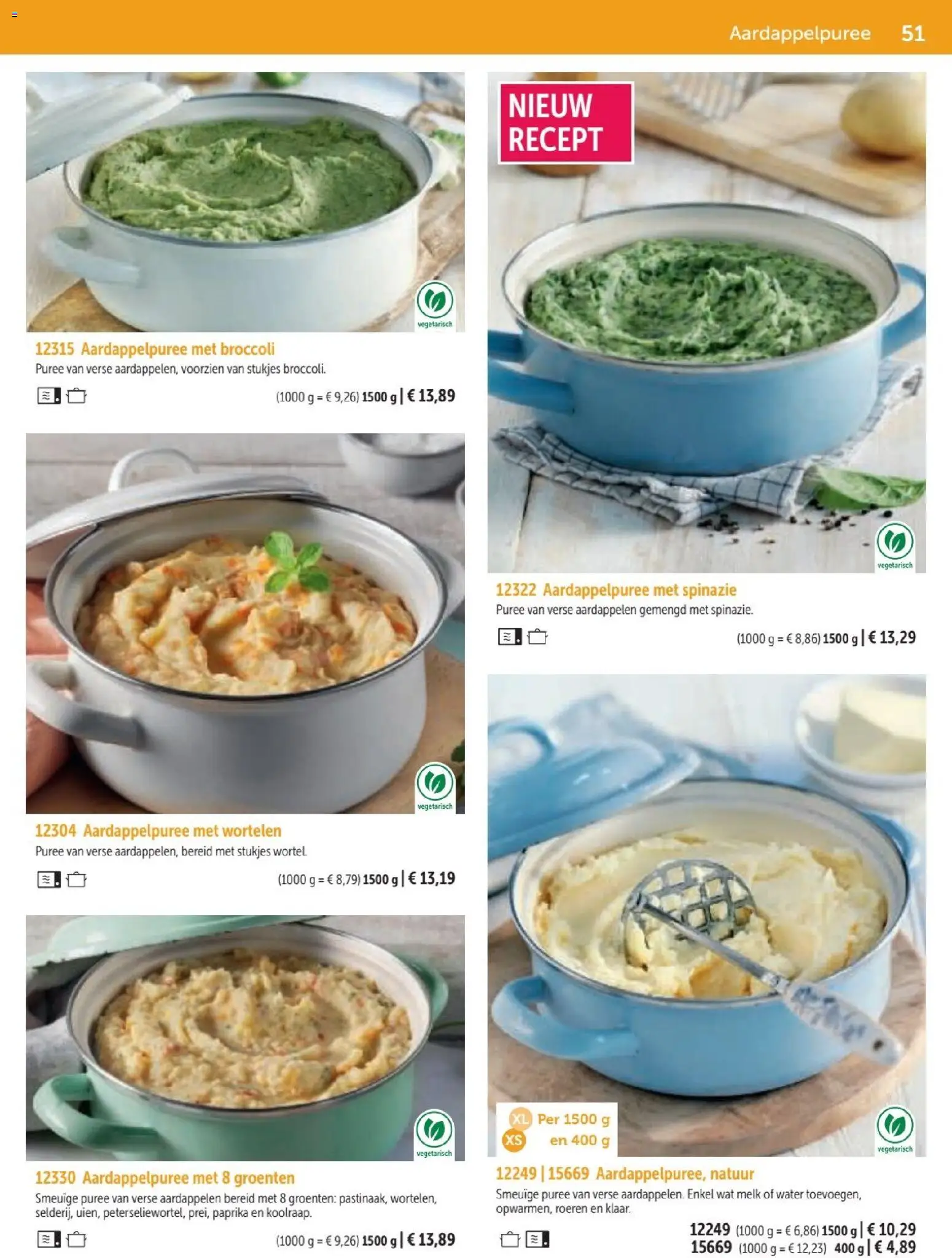 {H1} | Pagina: 51 | Producten: Aardappelen, Paprika, Spinazie, Melk