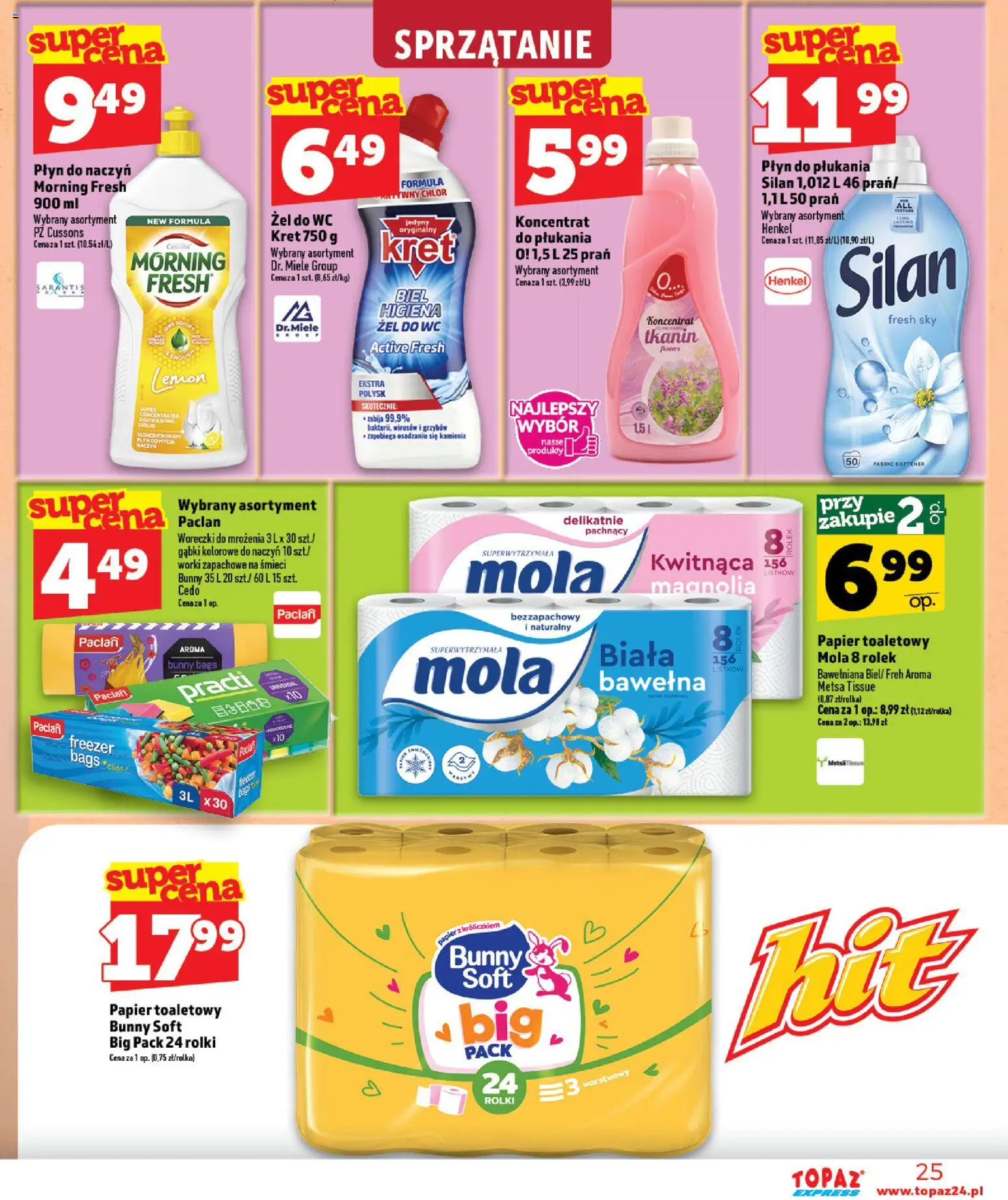 Topaz gazetka - Express od 25.06.2026 | Strona: 25 | Produkty: Papier toaletowy, Rolki