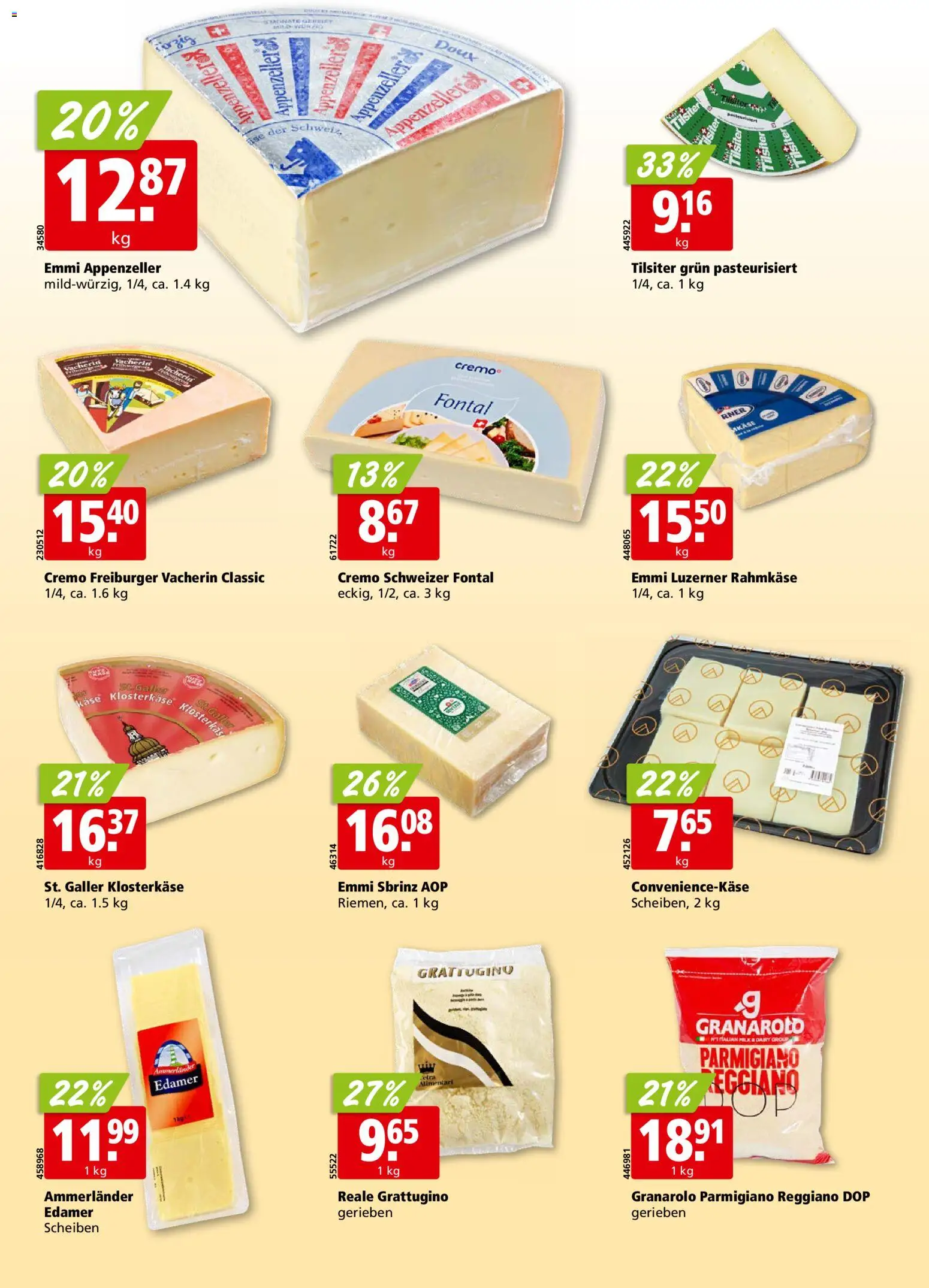 Aligro aktionen Schlieren, Gossau SG, Frauenfeld, Rapperswil-Jona, Sargans, Bern – gültig ab 03.08.2026 | Seite: 16 | Produkte: Edamer, Käse