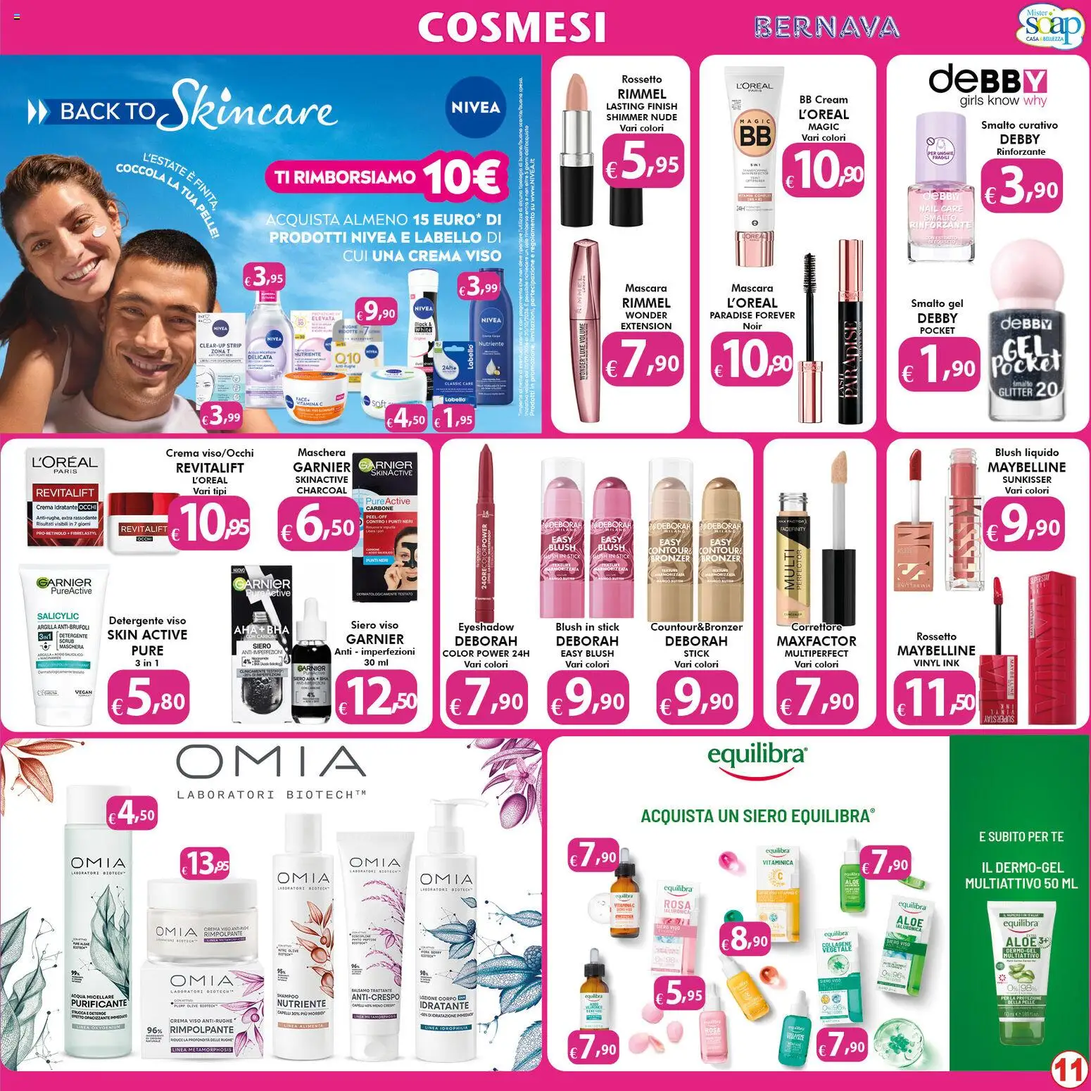 Volantino Bernava del 04/09/2026 | Pagina: 11 | Prodotti: Mascara, Crema, Carbone, Crema viso