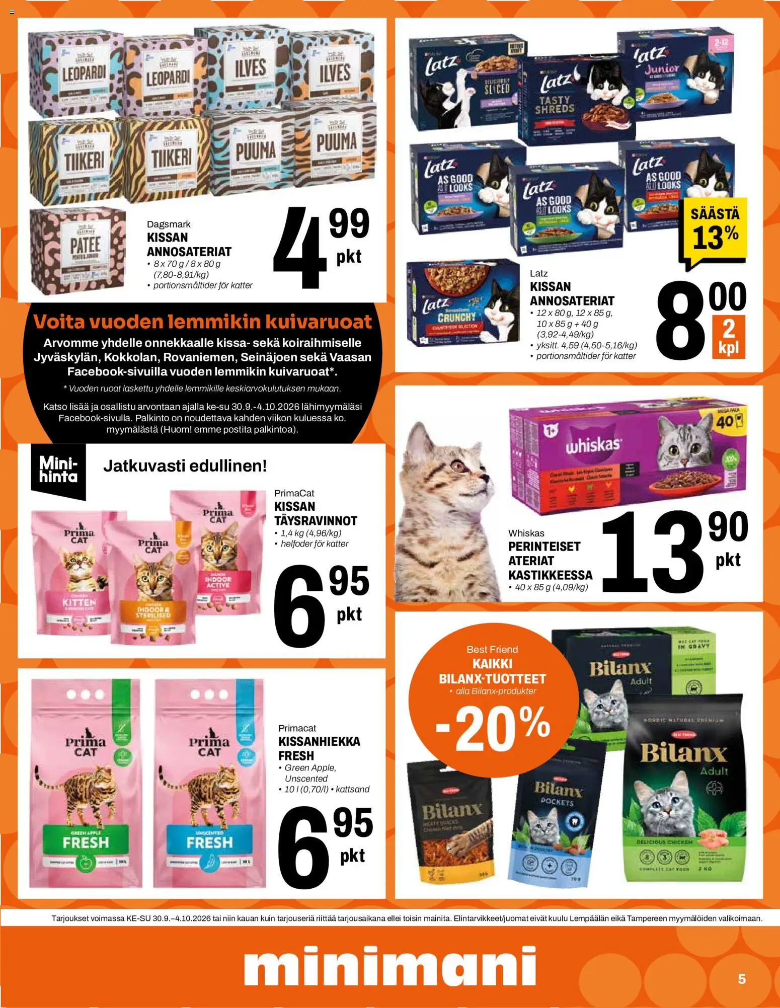Minimani tarjoukset – voimassa 30/09/2026 alkaen | Sivu: 5