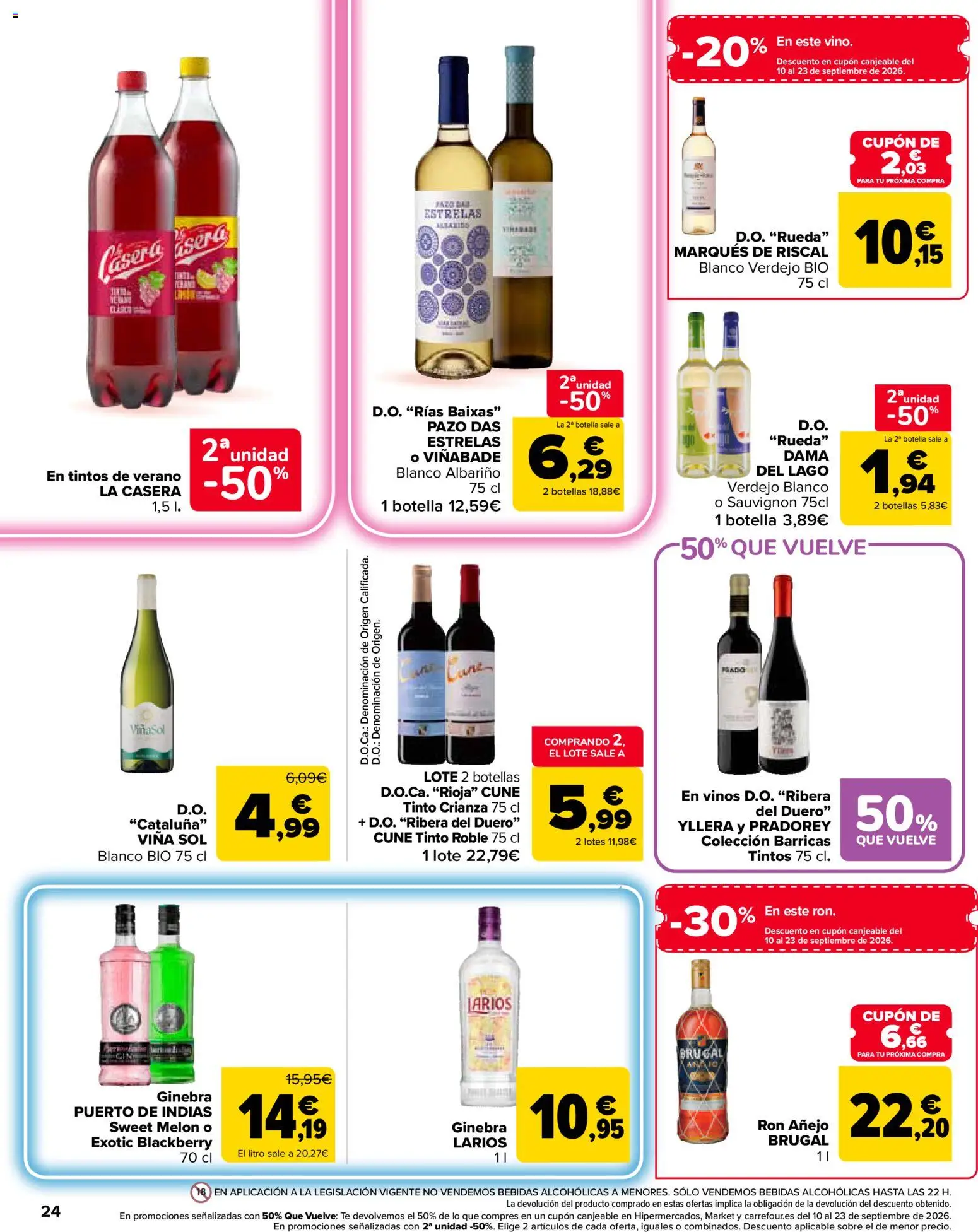 Carrefour Market folleto │ válido desde el 26/08/2026 | Página: 24 | Productos: Melón, Ron, Té, Bebidas