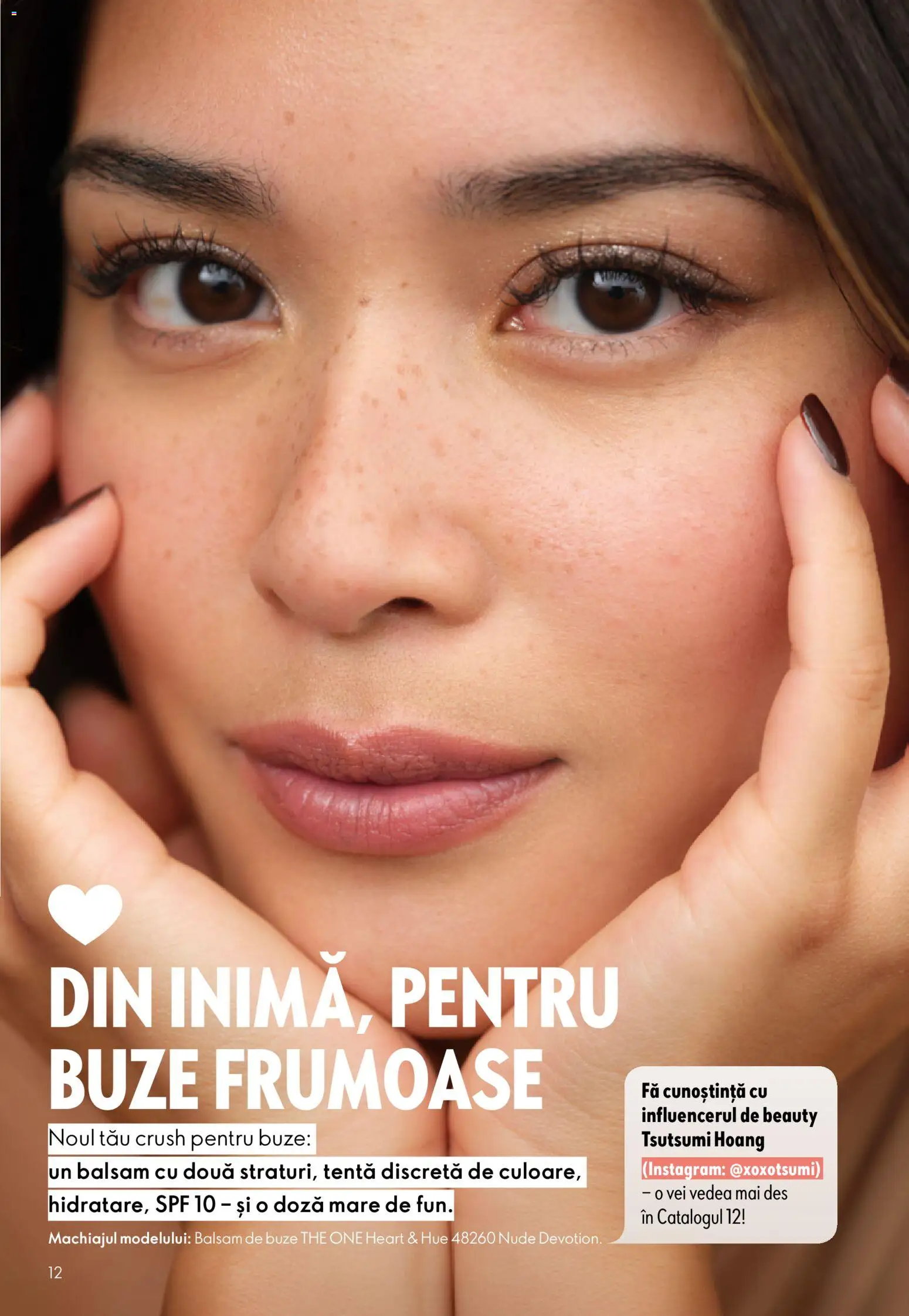 Noul catalog Oriflame – valabil de la 29.07.2026 | Pagină: 12 | Produse: Balsam, Balsam de buze