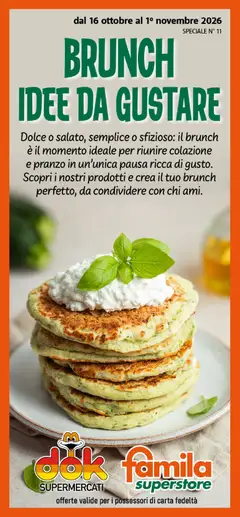 Anteprima del volantino DOK volantino Speciale brunch valido a partire dal 16/10/2026