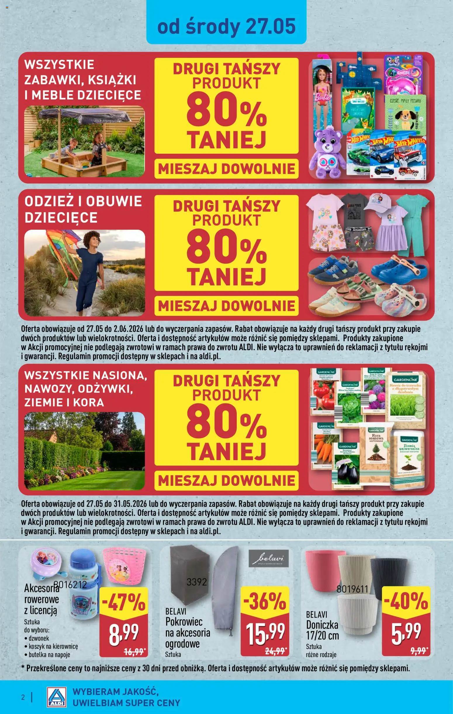 Aldi Polsko leták - Ostatnie sztuki w wybranych sklepach od 27.05.2026 | Strana: 2