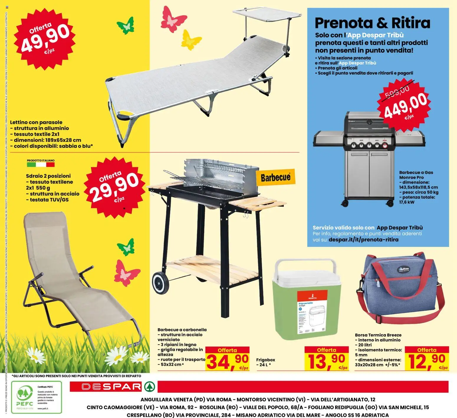 Volantino Despar del 09.04.2026 | Pagina: 20 | Prodotti: Frigo portatile, Borsa termica, Lettino, Borsa