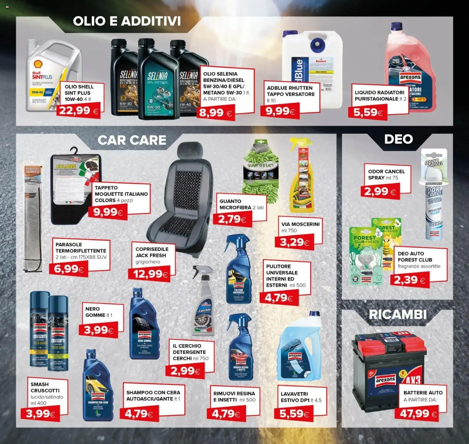 Volantino Oasi del 02/07/2026 | Pagina: 25 | Prodotti: Shampoo, Detergente, Olio, Tappeto