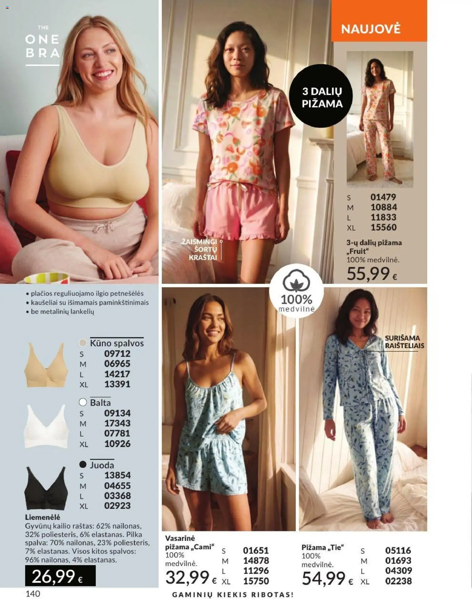 AVON akcijos nuo 2026.09.01 | Puslapis: 140 | Prekių: Liemenėlė, Pižama