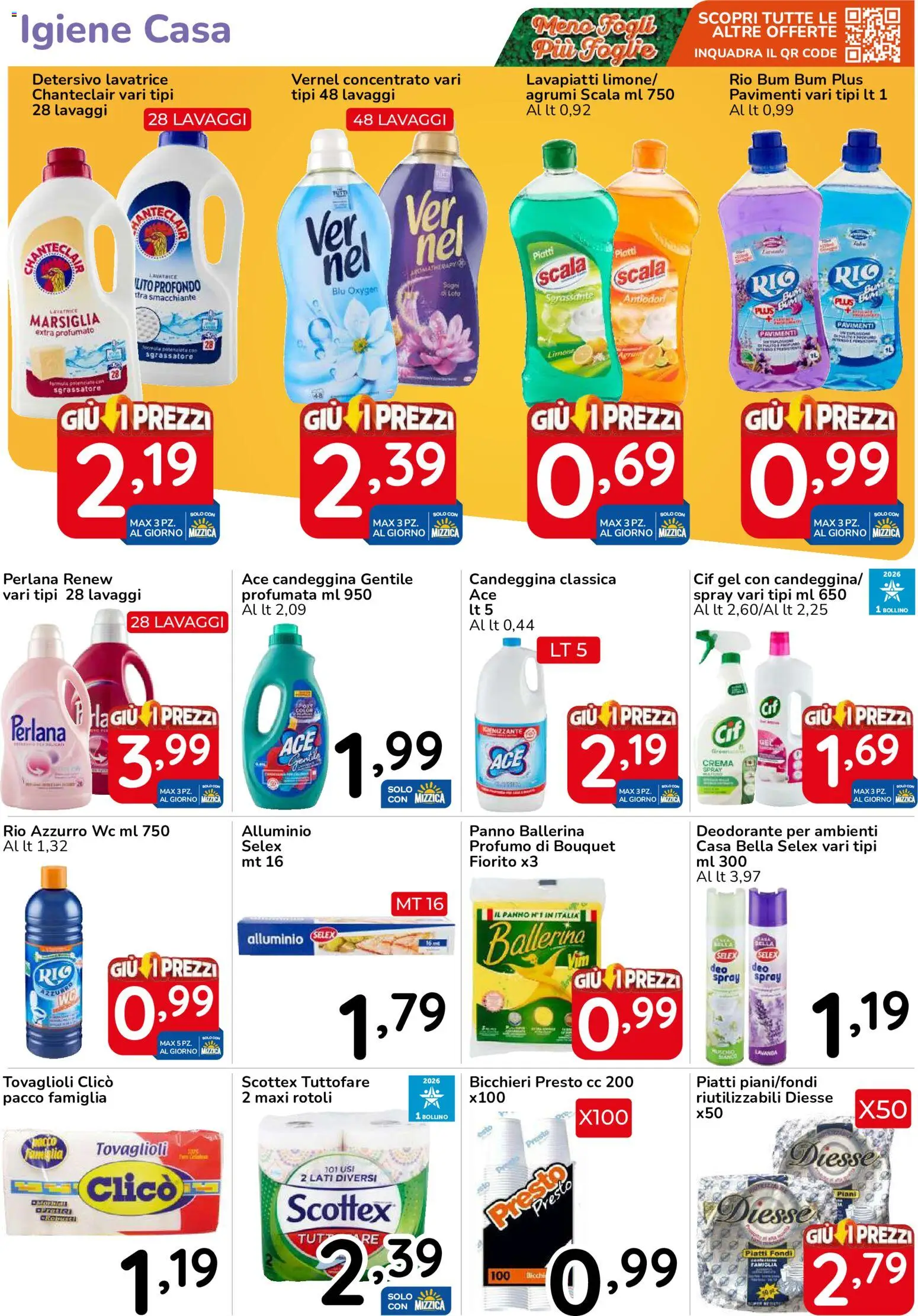Volantino Famila del 15/10/2026 | Pagina: 44 | Prodotti: Crema, Deodorante, Piatti, Alluminio