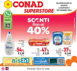 Anteprima del volantino Conad volantino Superstore Lombardia valido a partire dal 26/08/2026