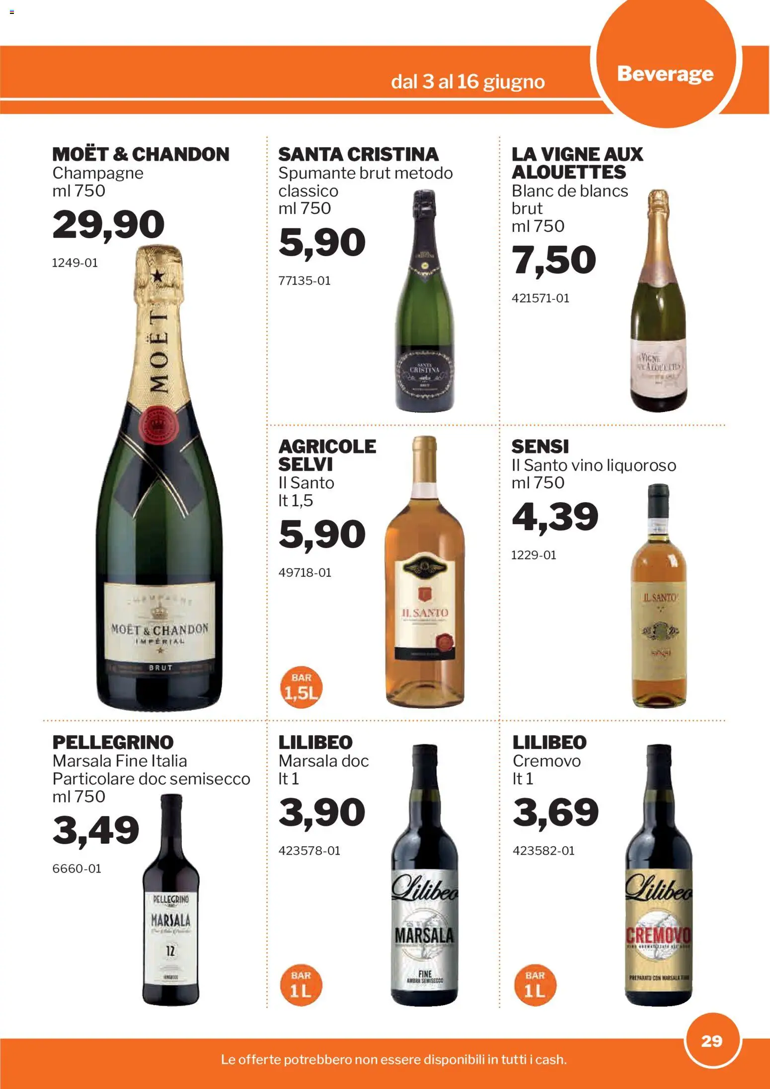Volantino Sogegross del 03.06.2026 | Pagina: 29 | Prodotti: Vino, Spumante, Champagne