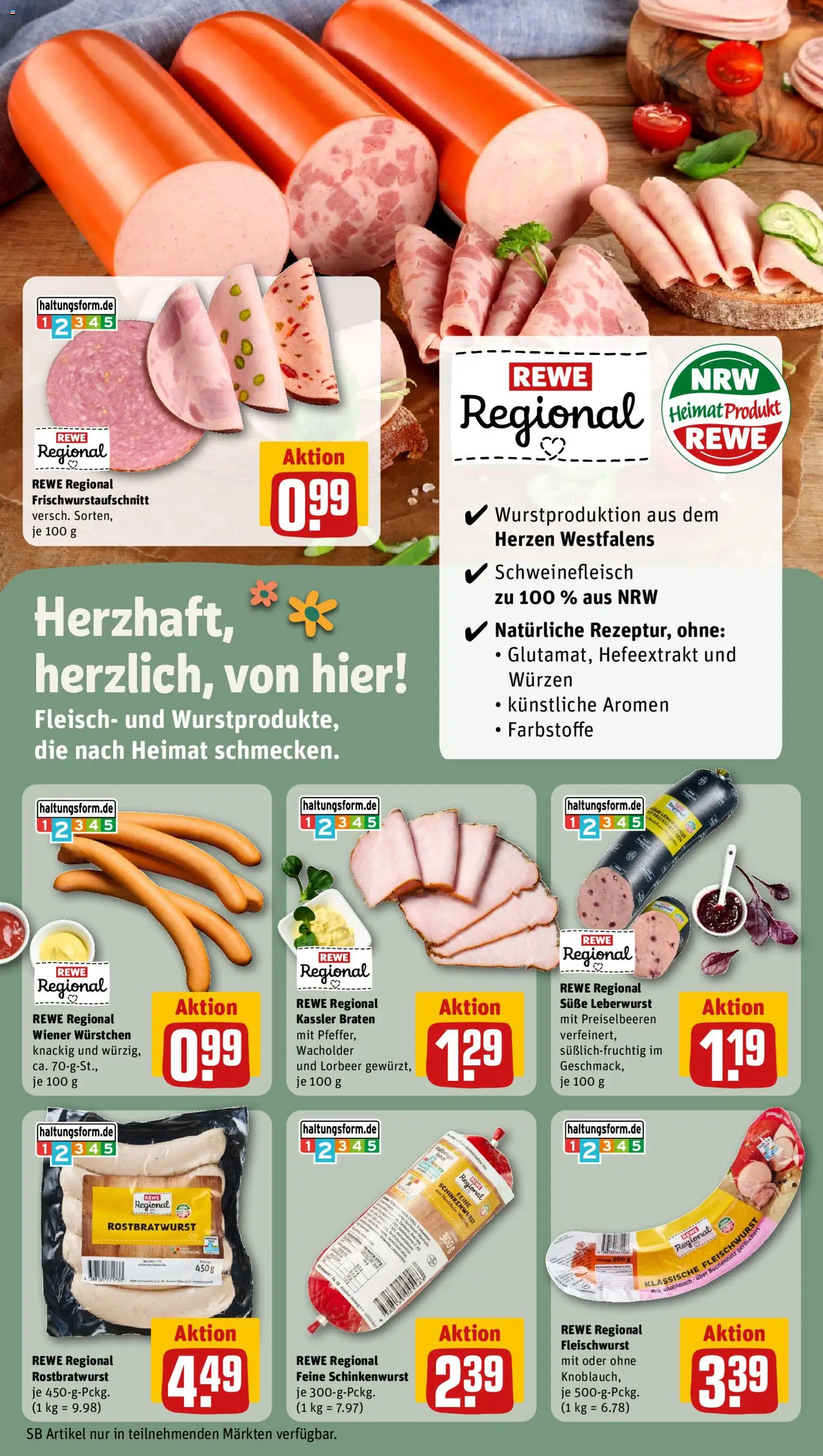 Rewe ihr Kaufpark Prospekt – gültig ab 31.08.2026 | Seite: 13 | Produkte: Wiener wurstchen, Preiselbeeren, Knoblauch, Schweinefleisch