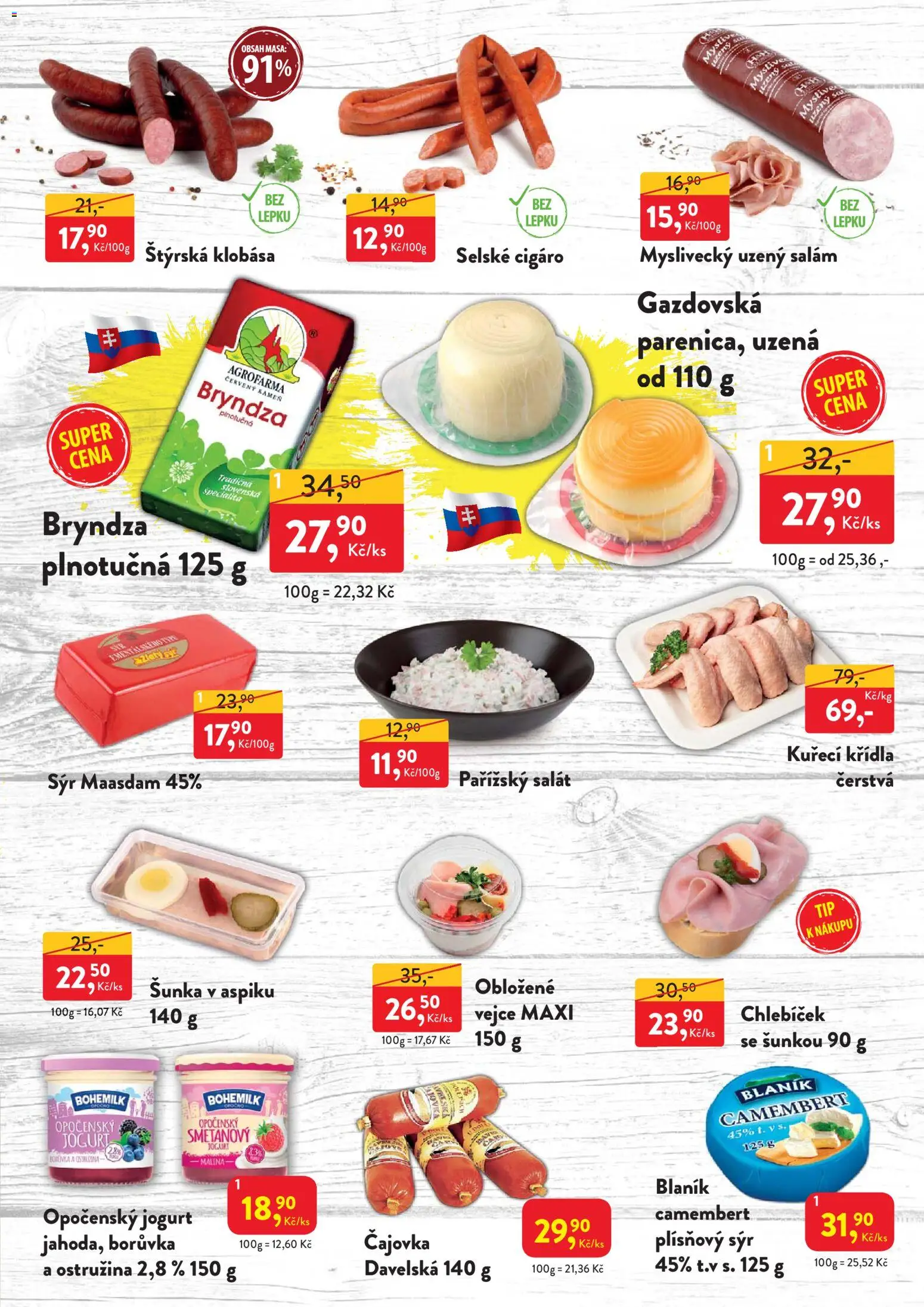 MP Krásno leták od 17.08.2026 | Strana: 3 | Produkty: Opočenský jogurt, Jogurt, Šunka, Camembert