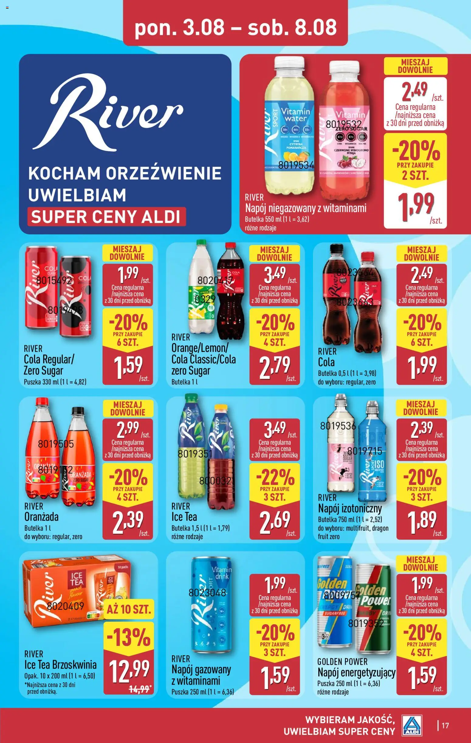Aldi gazetka od 03.08.2026 | Strona: 17 | Produkty: Cytryna, Brzoskwinia, Ice Tea