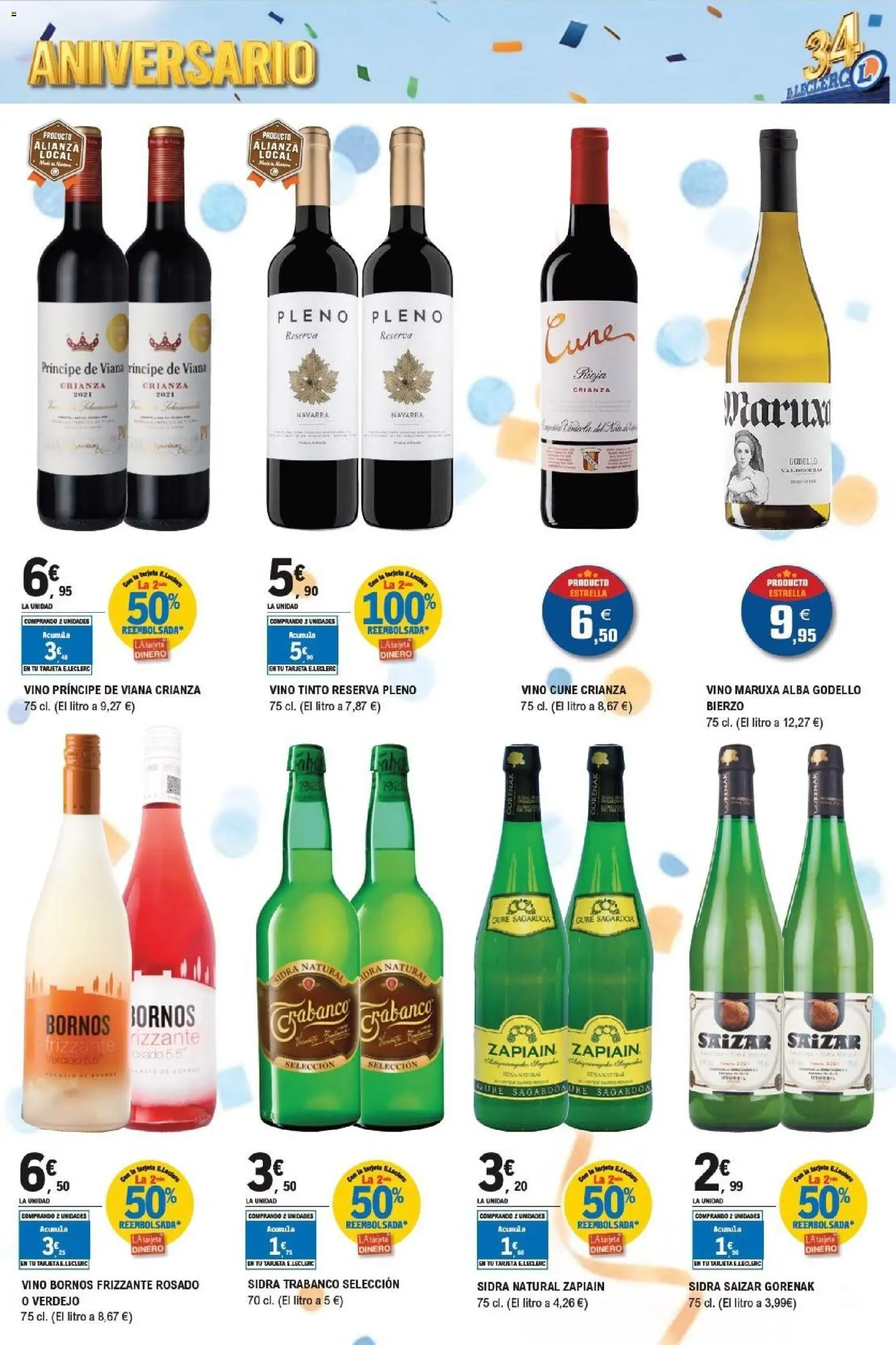 E.Leclerc Aniversario │ válido desde el 29/07/2026 | Página: 11 | Productos: Vino