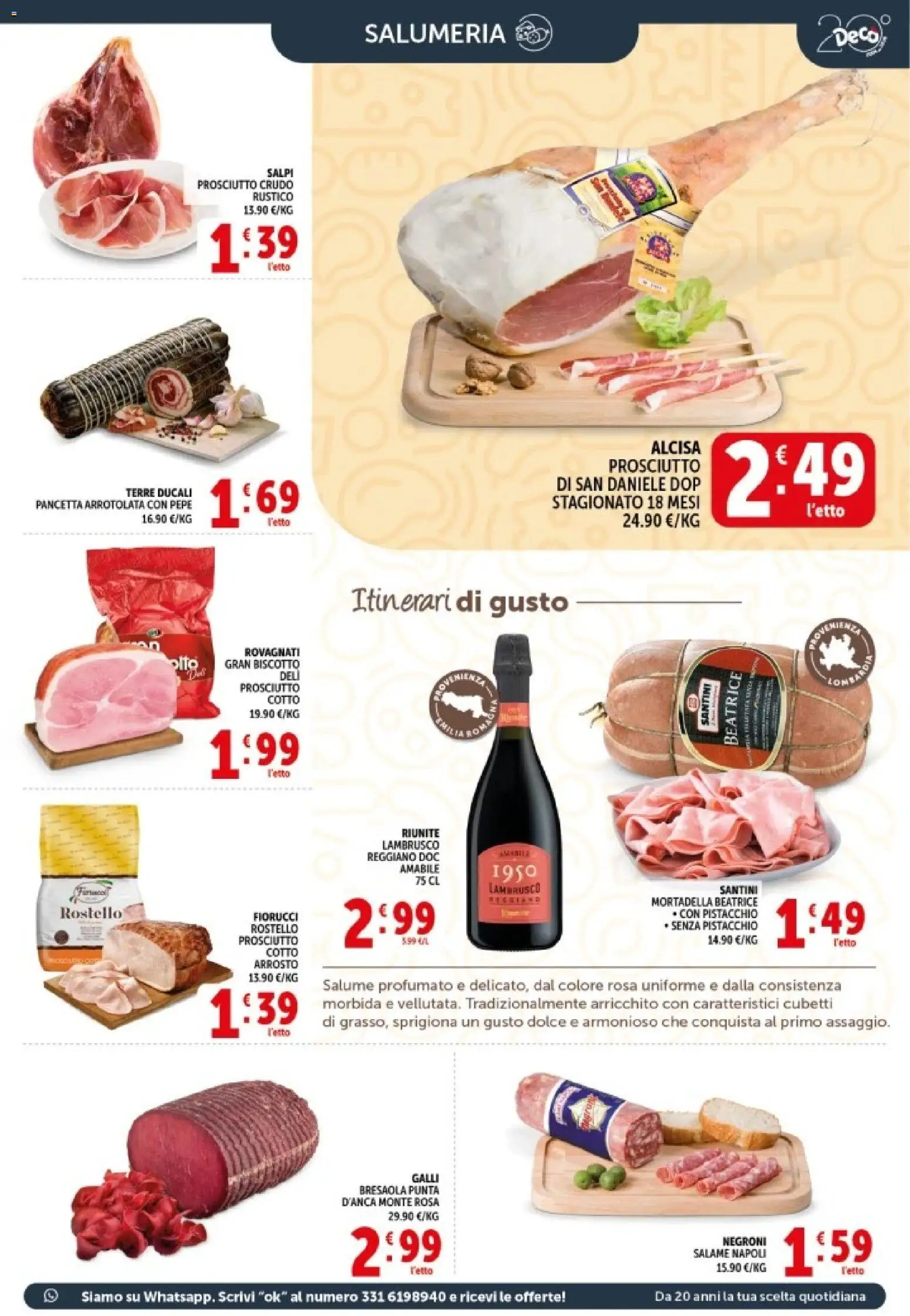 Volantino Decò del 20.05.2026 | Pagina: 3 | Prodotti: Arrosto, Pancetta, Pepe, Prosciutto