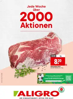 Aligro aktionen 2000 Schlieren, Gossau SG, Frauenfeld, Rapperswil-Jona, Sargans, Bern ab 21.06.2026 gültig