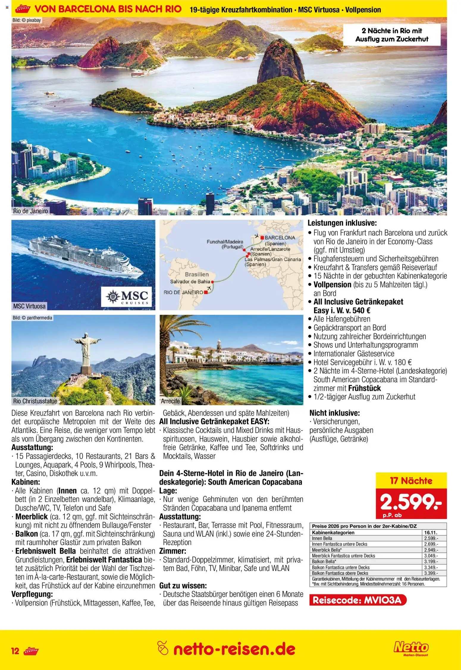 Netto Reisen Kreuzfahrten – gültig ab 11.06.2026 | Seite: 12
