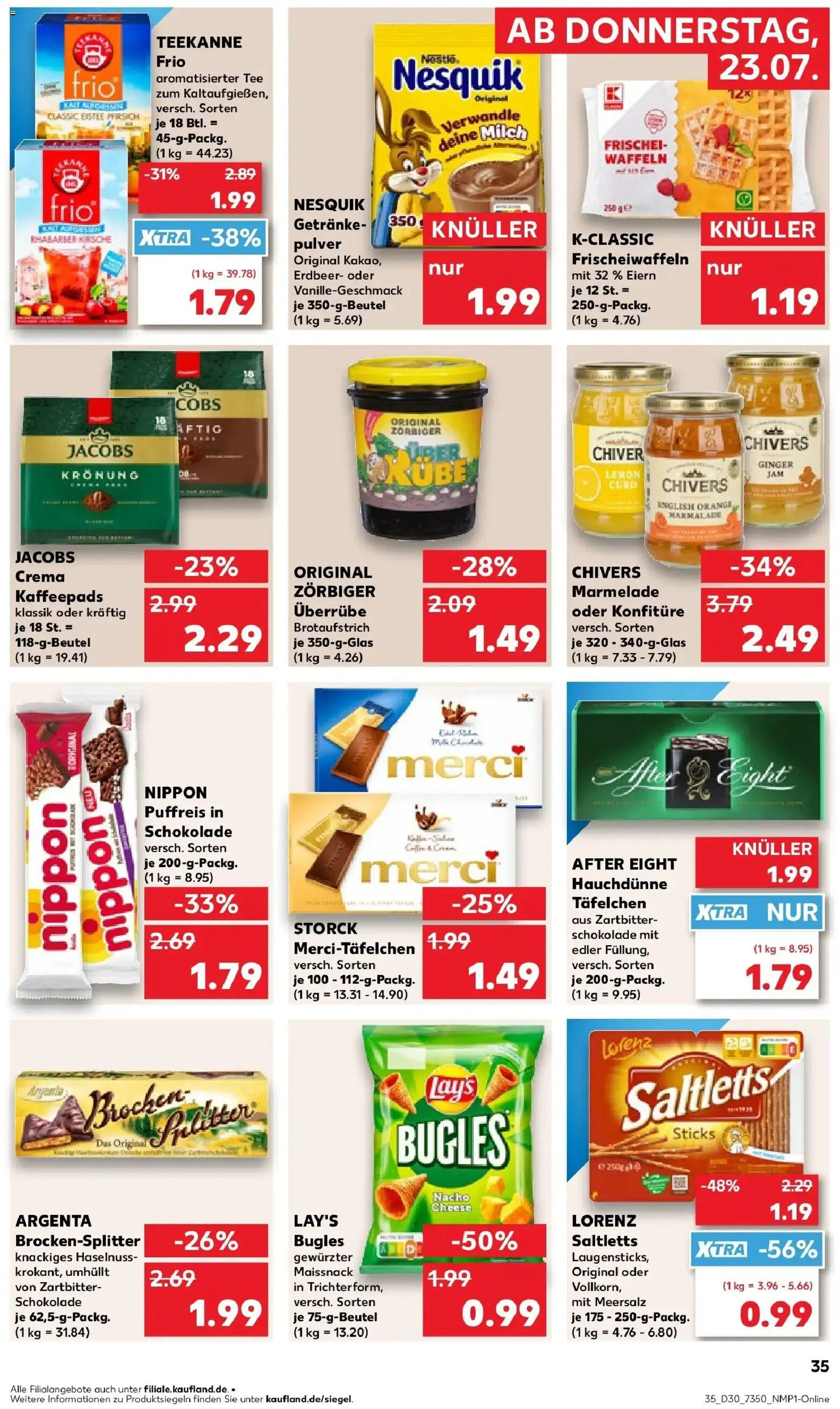 Kaufland Prospekt Finsterwalde – gültig ab 20.07.2026 | Seite: 44 | Produkte: Kaffeepads, Pfirsich, Teekanne, Tee
