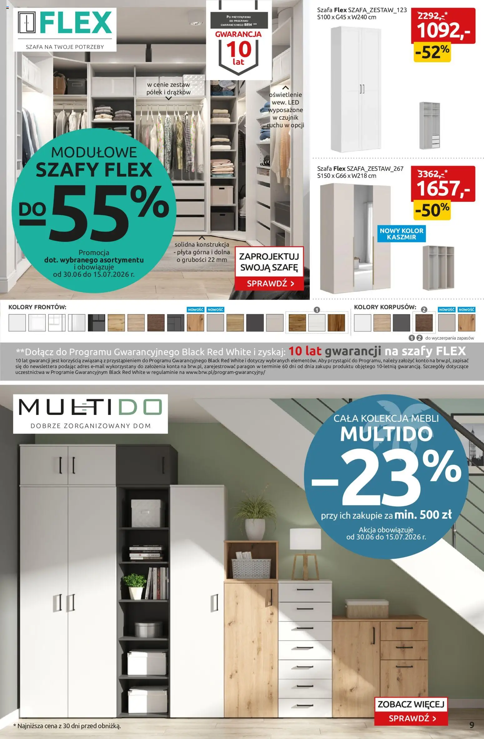 Black Red White promocje od 29.06.2026 | Strona: 9 | Produkty: Szafa