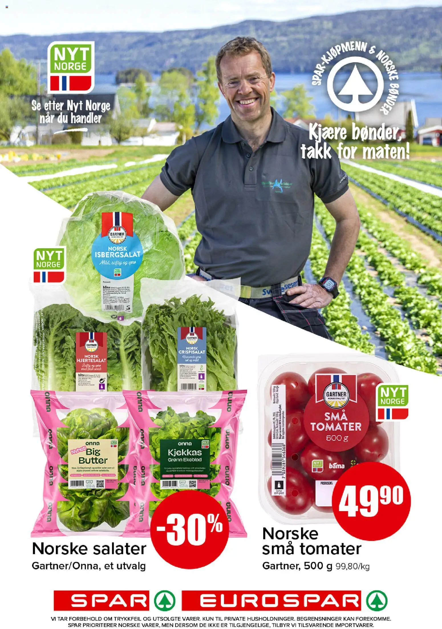 {H1} | Side: 3 | Produkter: Tomater, Crispisalat, Isbergsalat, Hjertesalat