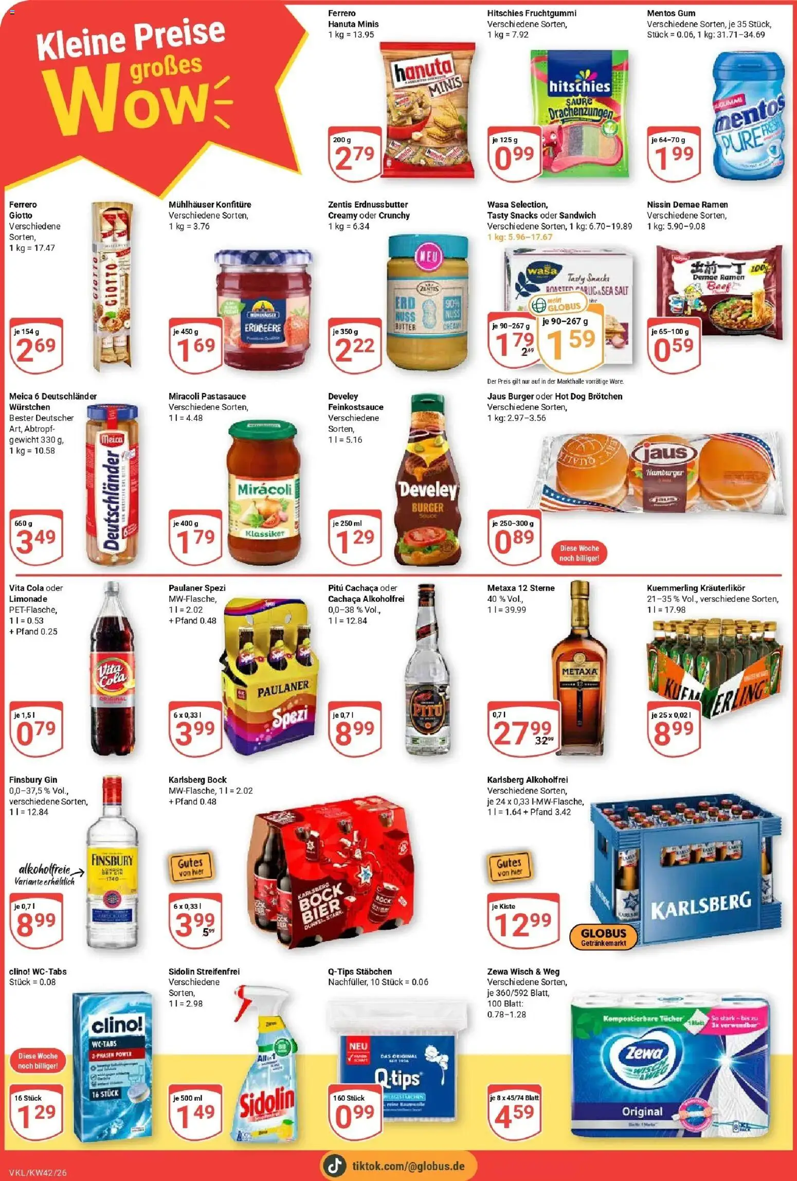 Globus Prospekt Völklingen (ab 12.10.2026) » Angebote online | Seite: 4 | Produkte: Gewicht, Burger, Metaxa, Vita cola