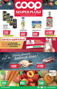 COOP - Szuper Plusz / Tisza - amely érvényes a következő dátumtól: 2026.07.09.