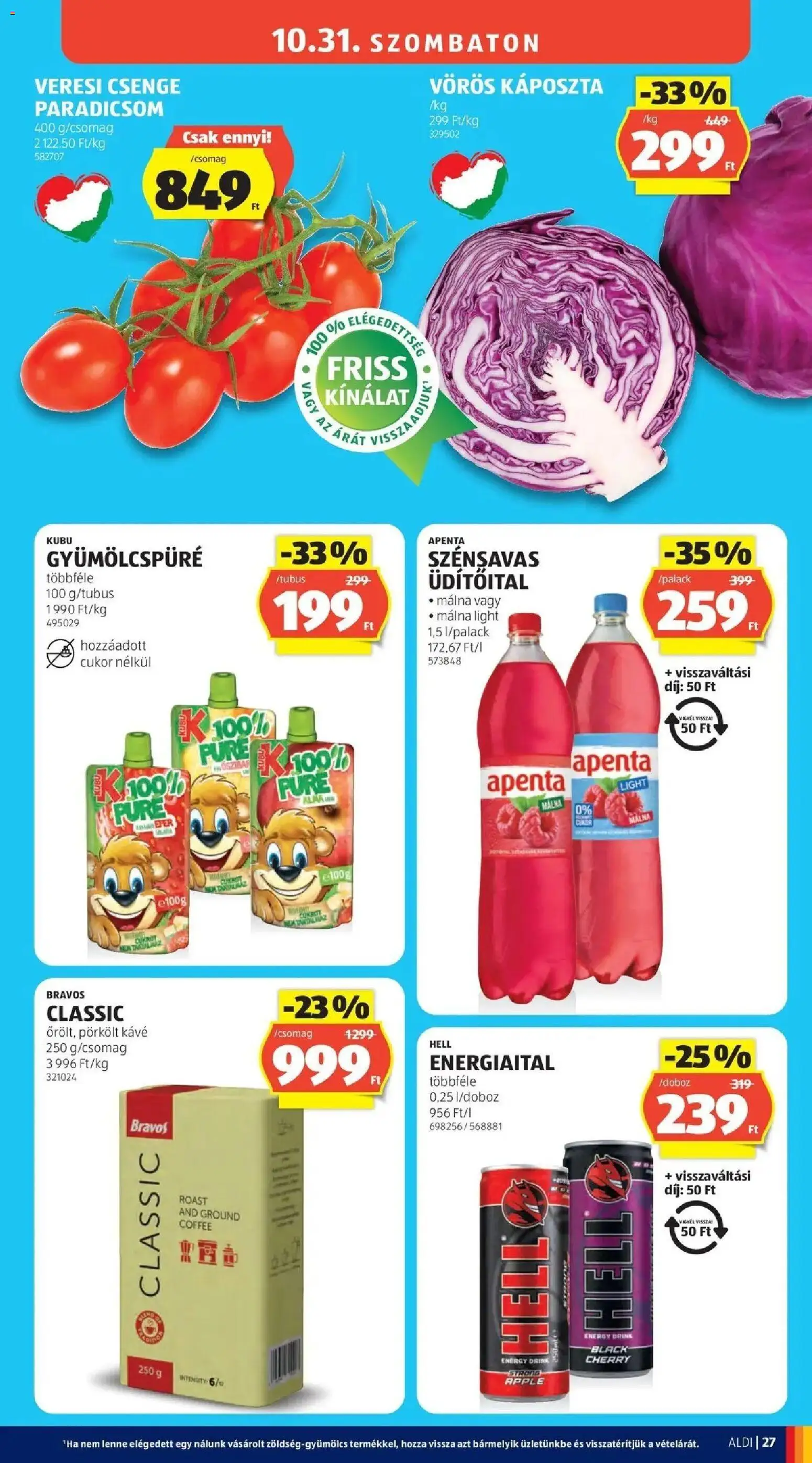 Aldi aktuális akciós újság - 2026.10.24. -tól/töl > akció, lapozható szórólap 🛍️ | Oldal: 27