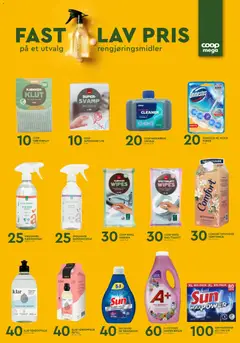 Forhåndsvisning av Coop Mega kundeavis gyldig fra 04.05.2026 | Side: 17 | Produkter: Wipes, Svamp, Суміш дитяча, Kjøkkenspray