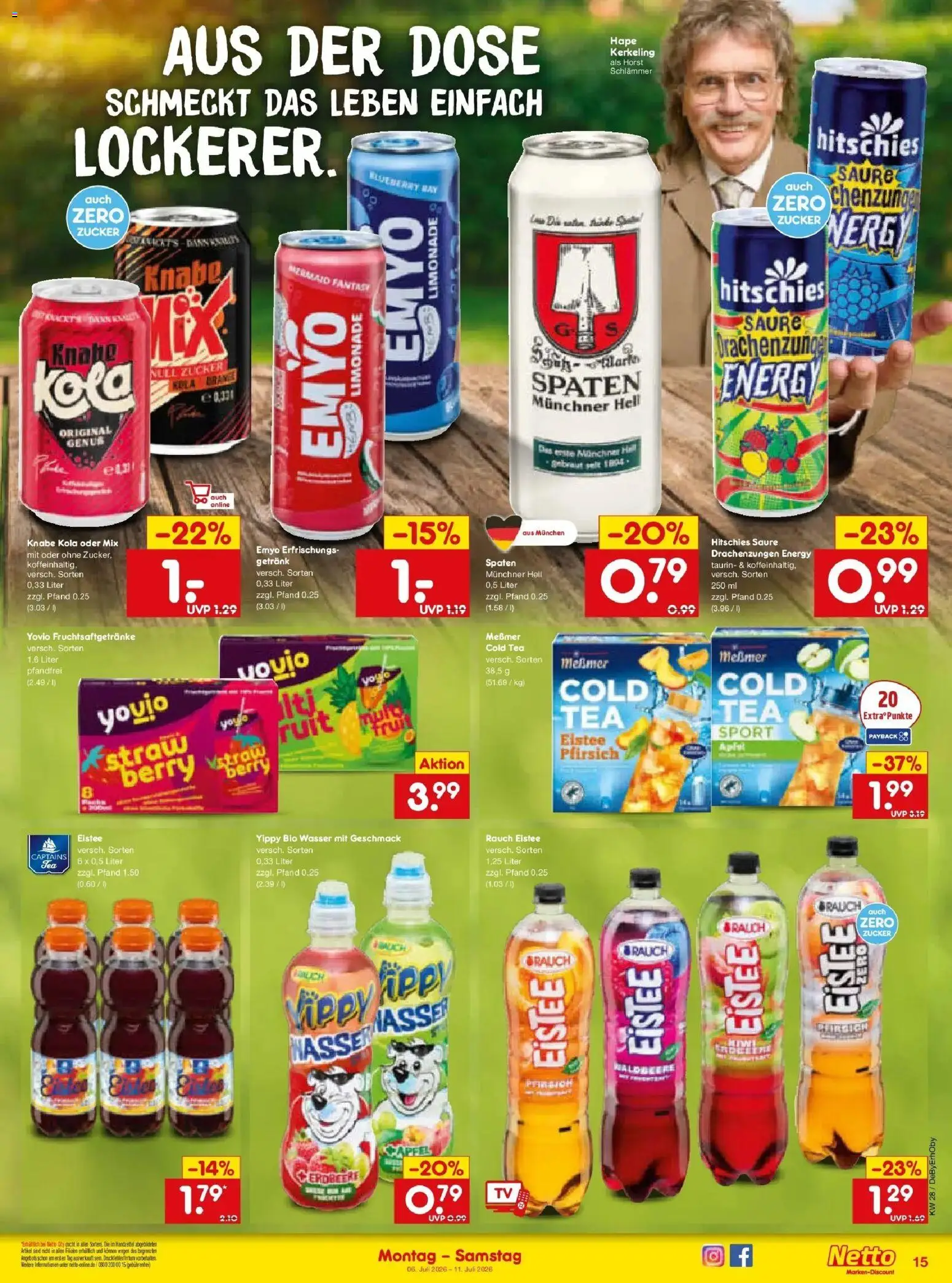 Netto Marken-Discount - Netto: Wochenangebote – gültig ab 05.07.2026 | Seite: 21 | Produkte: Energy, Messmer, Wasser, Zucker