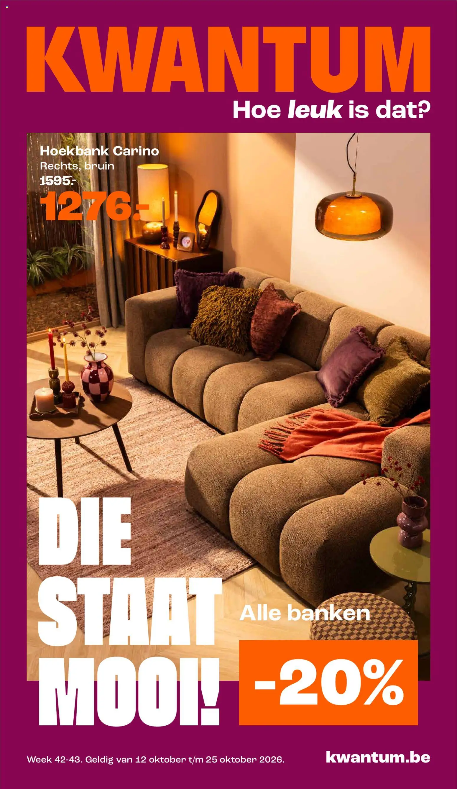 {H1} | Pagina: 1 | Producten: Hoekbank, Banken