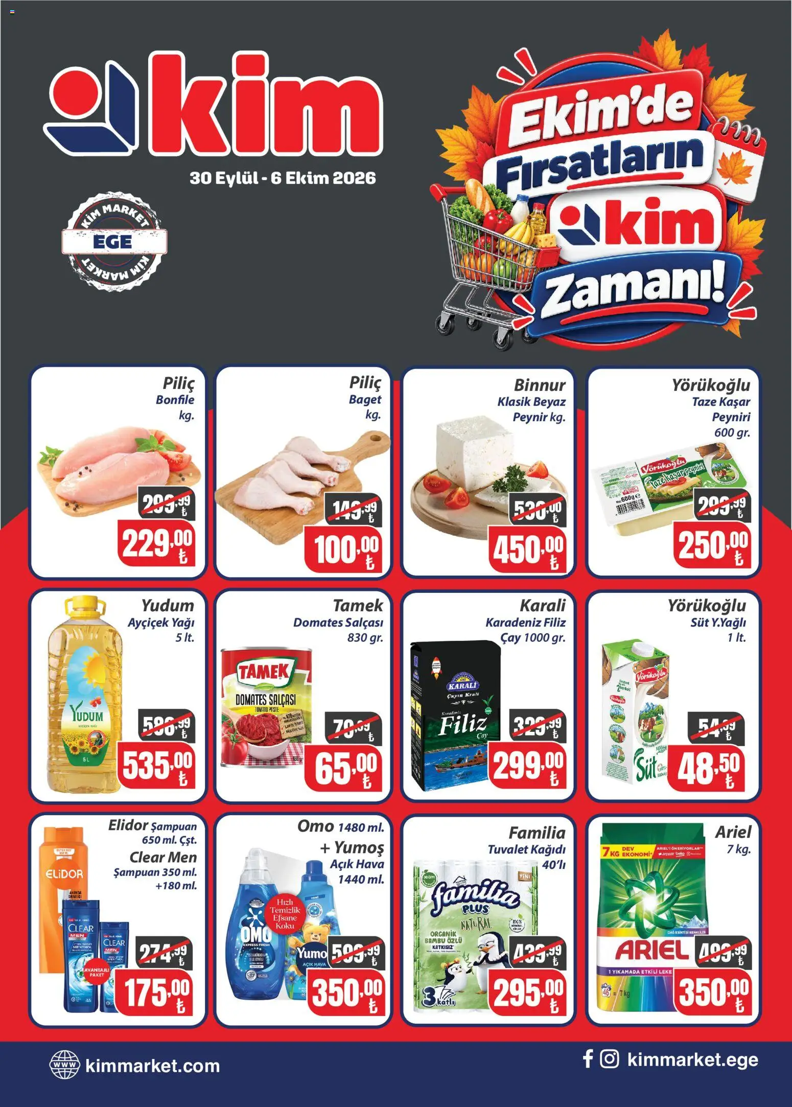 Kim Market Ege Insert Çarşamba 30 Eylül Taze Ürünler