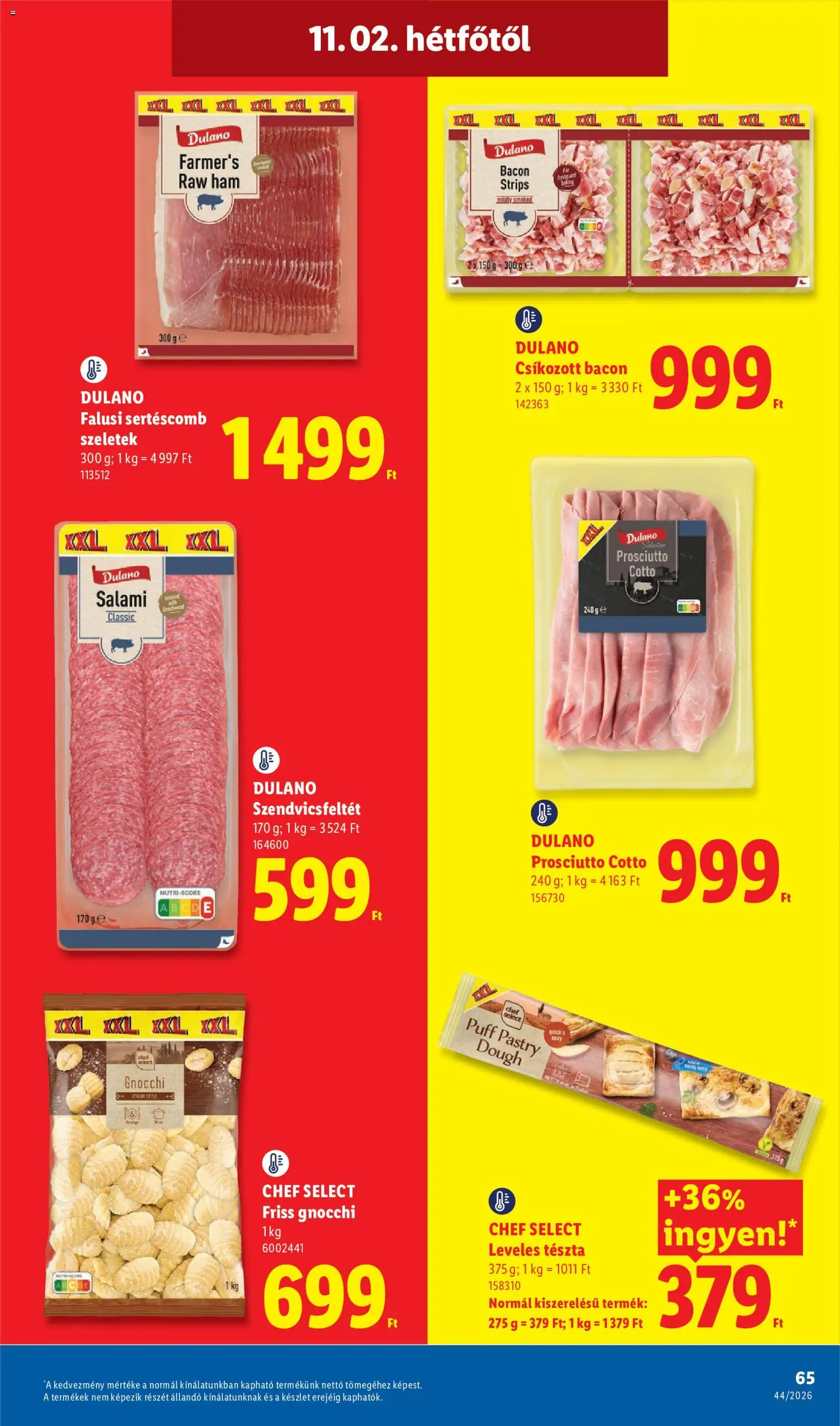Lidl akciós ujság - amely érvényes a következő dátumtól: 2026.10.29. | Oldal: 65
