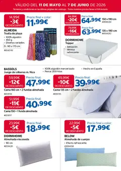Vista previa Costco catálogo válido desde el 11.05.2026 | Página: 4 | Productos: Juego de sábanas, Funda, Cama, Almohada
