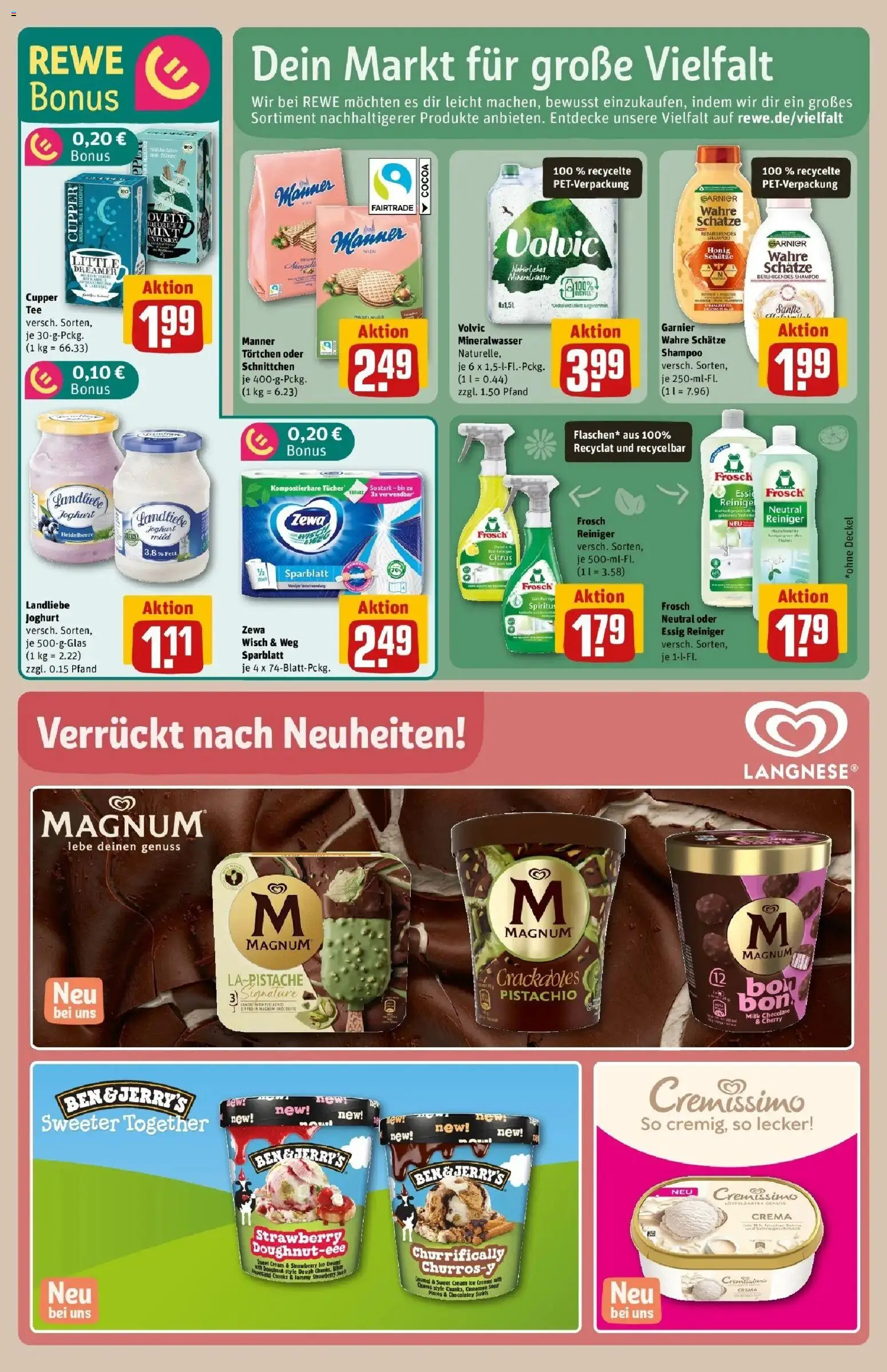 Rewe Prospekt Zülpich	 – gültig ab 23.03.2026 | Seite: 18 | Produkte: Joghurt, Shampoo, Mineralwasser, Volvic