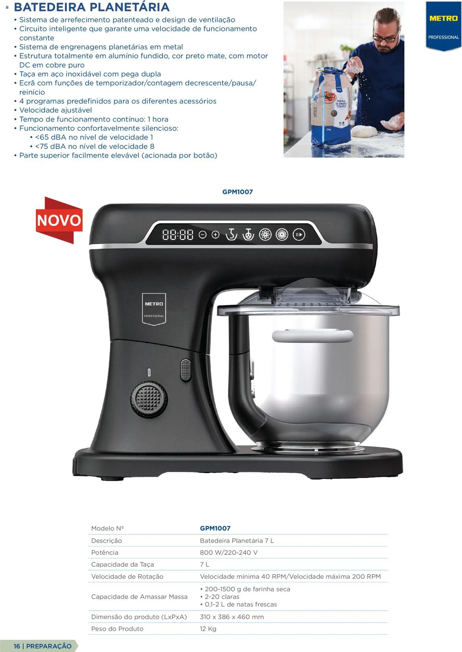 Makro Equipamento Profissional de Cozinha e Catering │ válido de 09.06.2026 | Página: 16 | Produtos: Batedeira, Massa, Natas