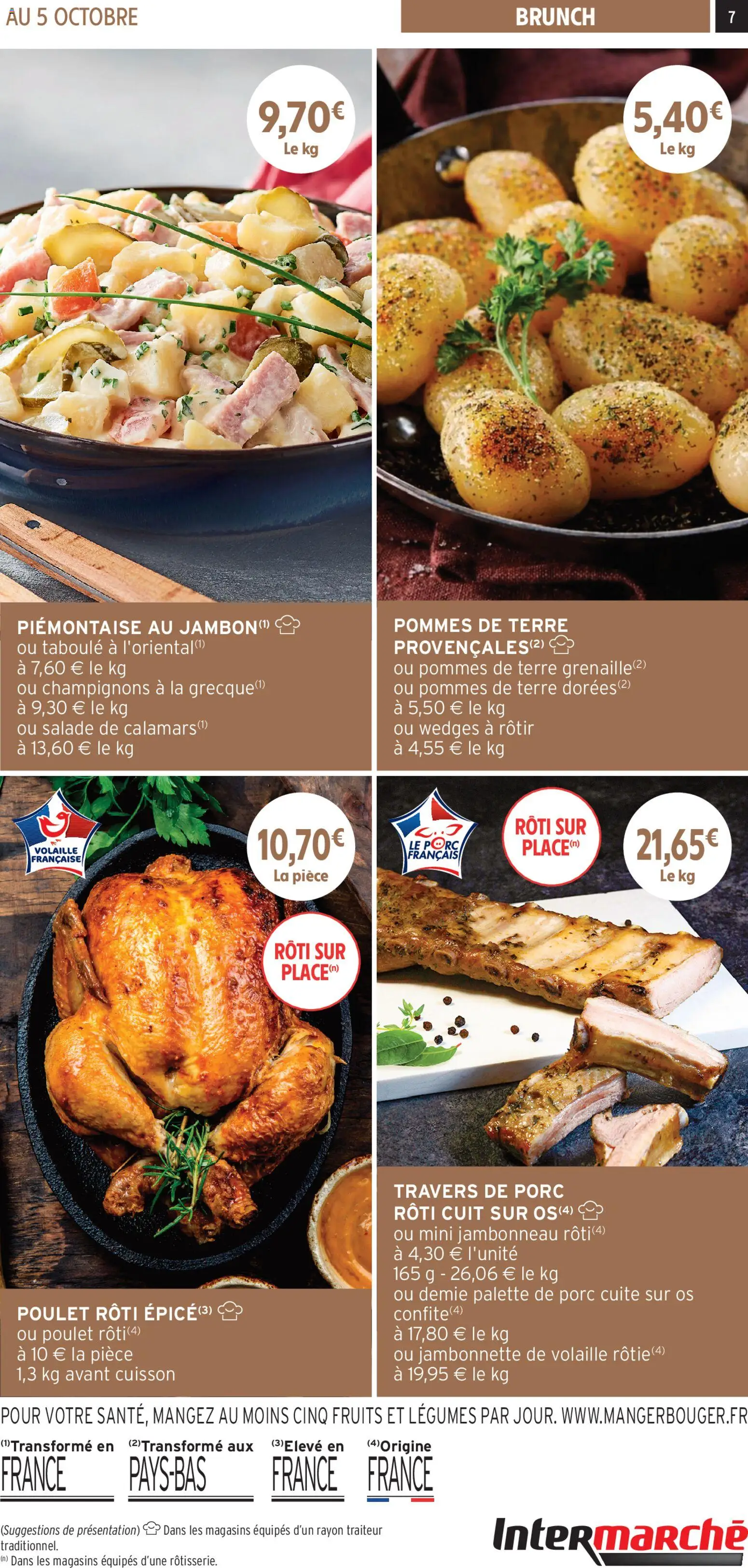 {H1} | Page: 7 | Produits: Travers de porc, Ribs, Porc, Pommes